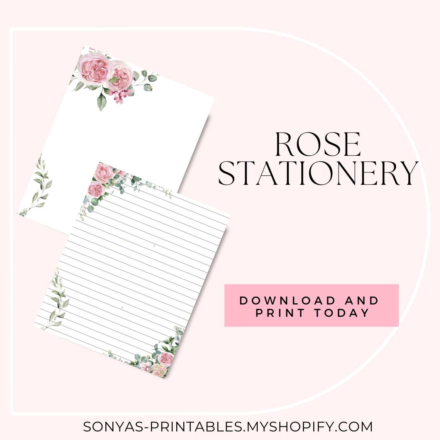 printable-rose-stationery-floral-stationery-printable-rose-writing-paper-floral-note-paper-rose-penpal-paper-payhip