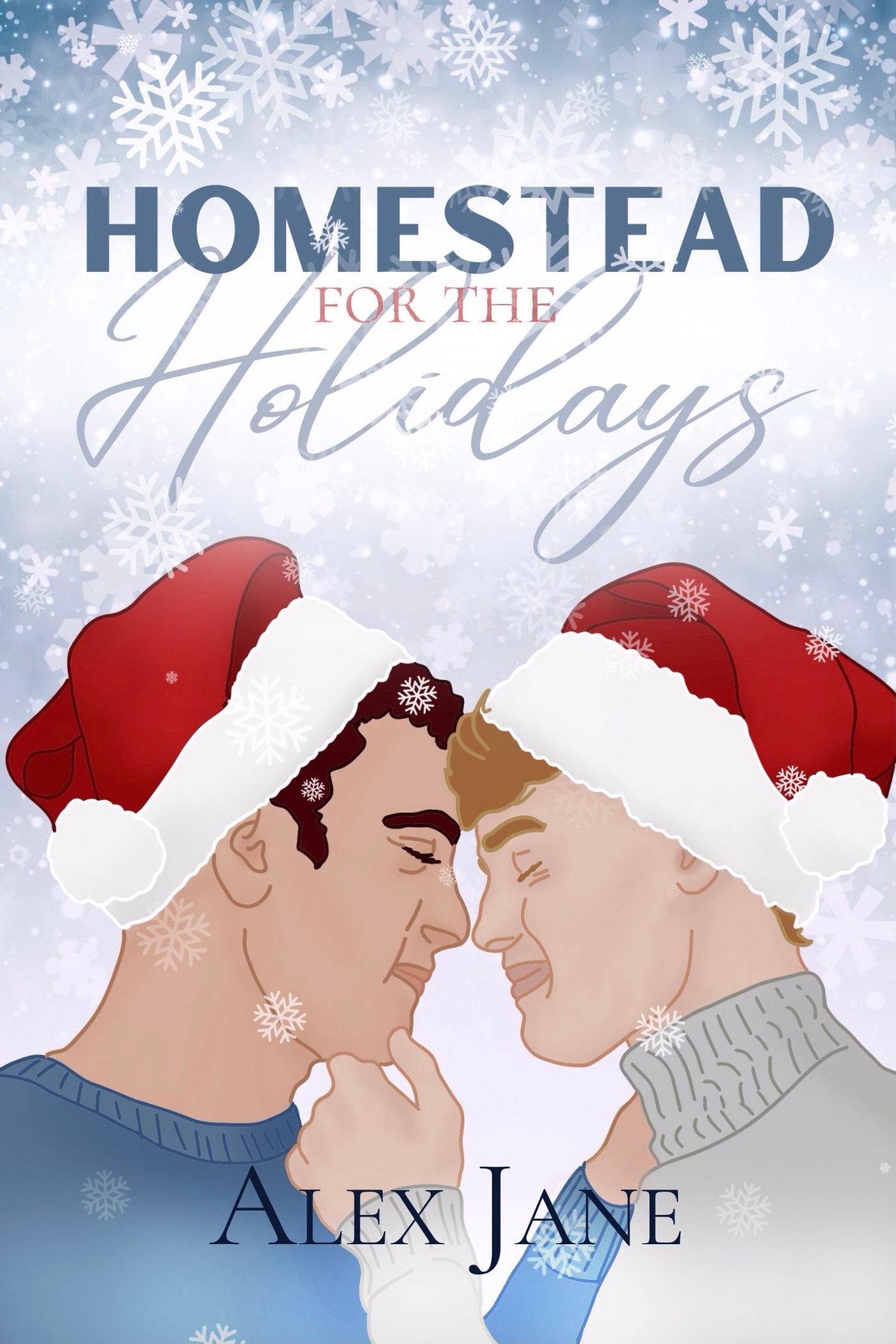 Christmas gay romance book cover