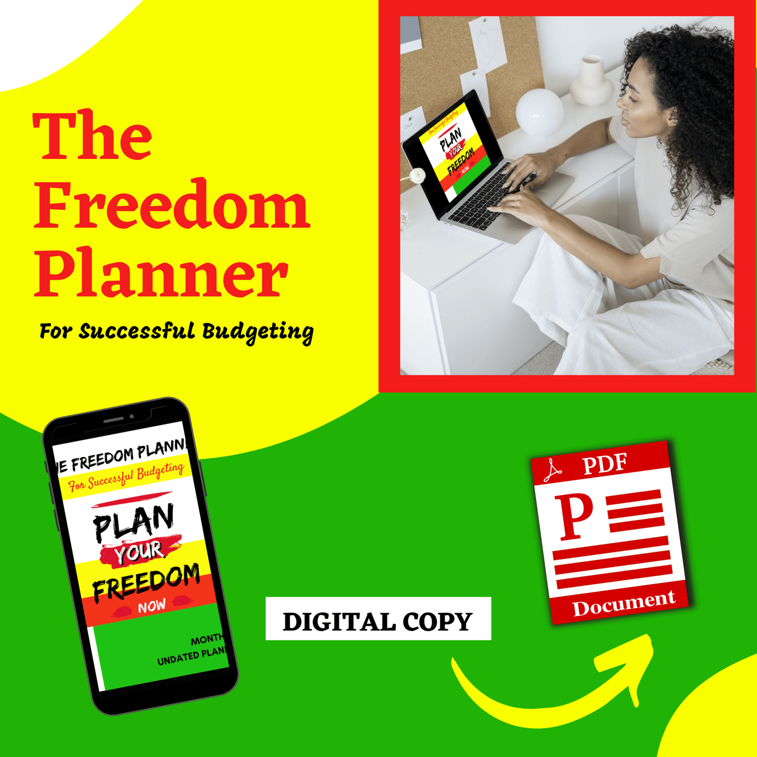 Freedom Planner Digital Download Image: Plan Your Freedom! Download and print: https://payhip.com/b/Krfi2