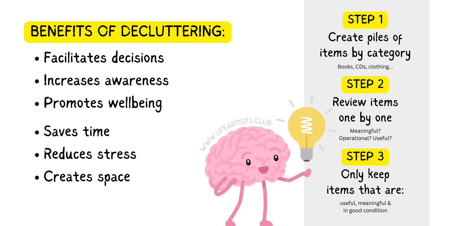 benefits of decluttering for mental health and well-being