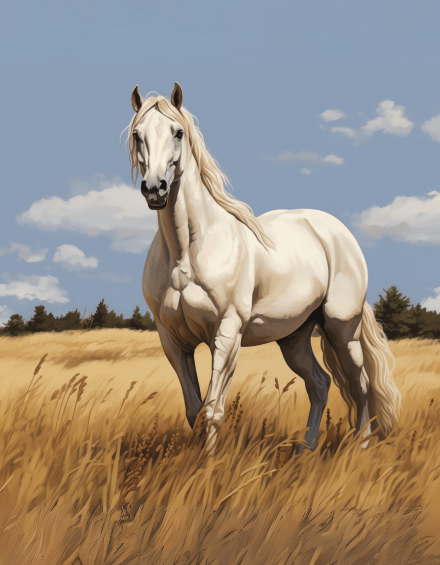 Digital Portrait, Horse Portrait, Portraits Bundle, Wall Art, Nature-inspired Art