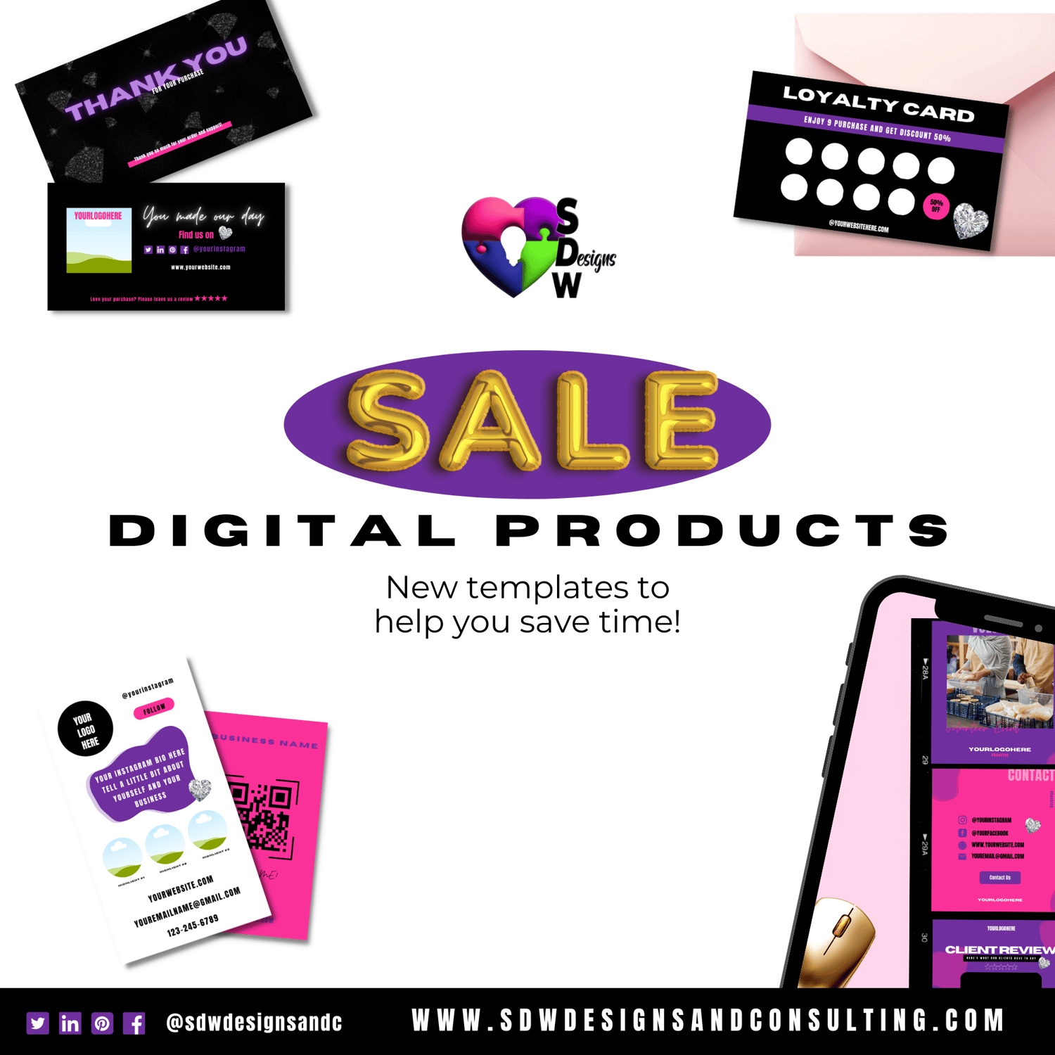Purple & Pink Ultimate Small Business Bundle - Payhip