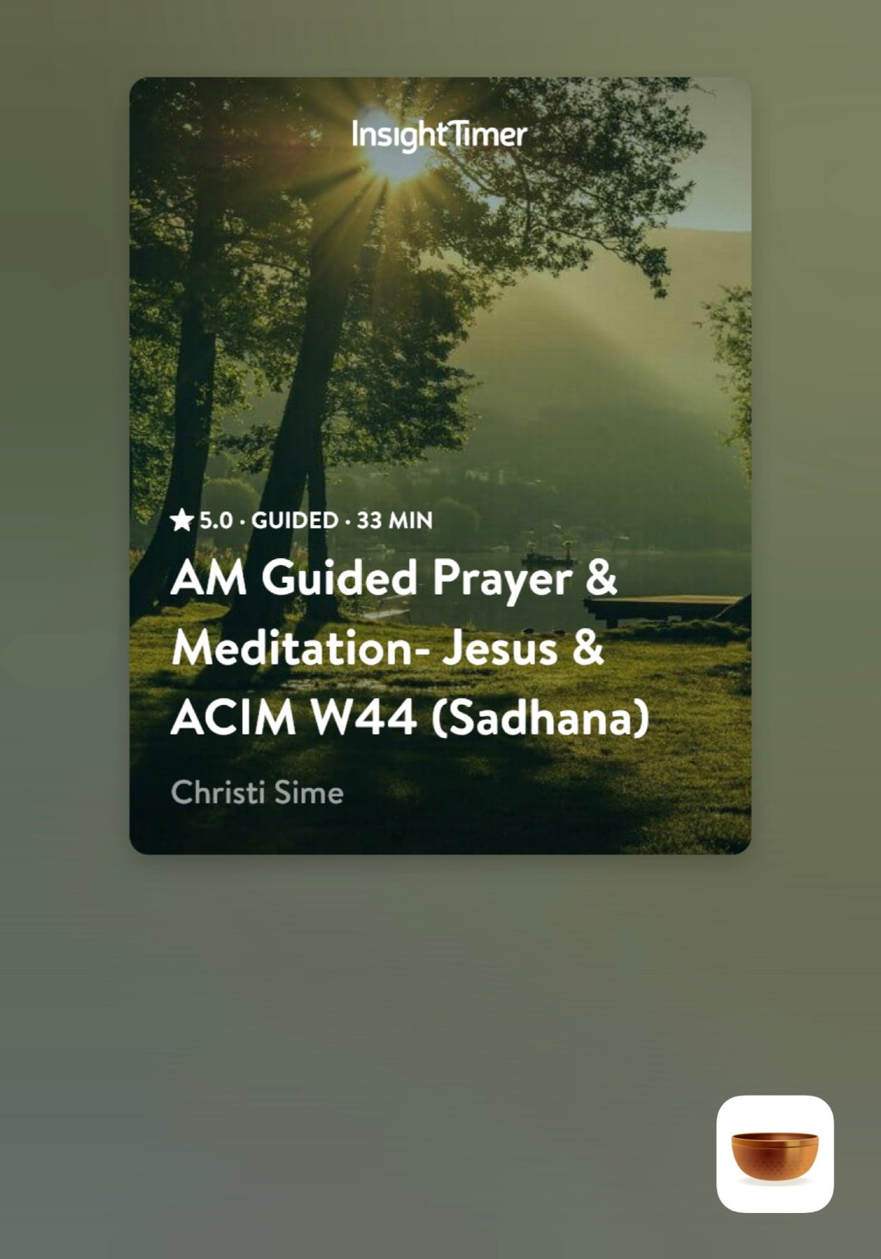 ACIM & Aramaic Jesus Morning Guided Meditation