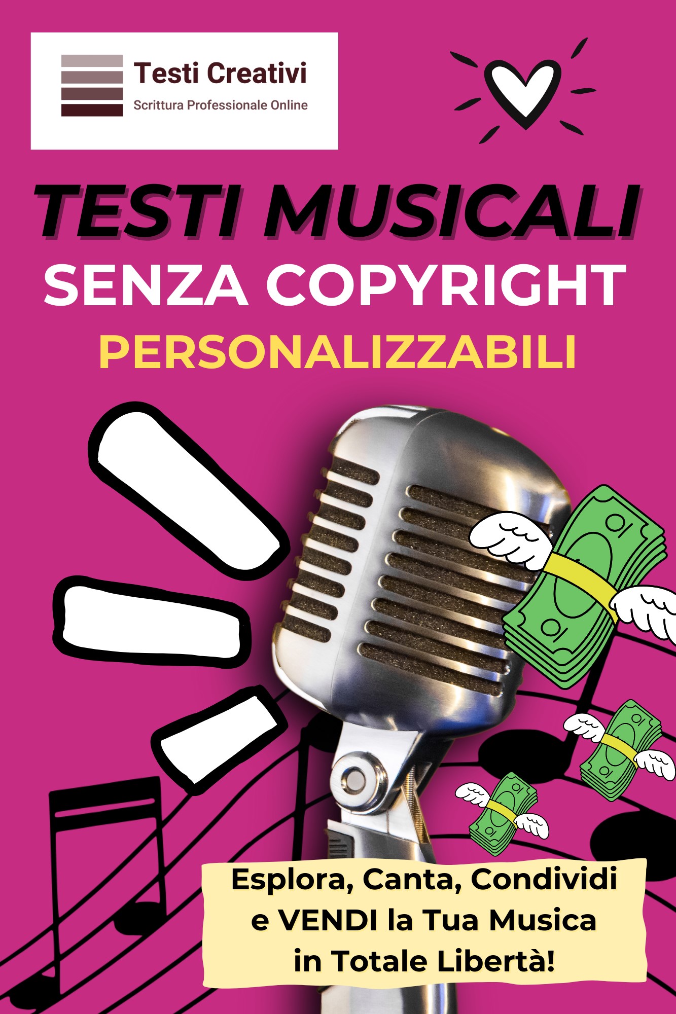 musica, testi musicali, libertà creativa, ispirazione, composizione, senza copyright, personalizzazione, espressione artistica, vendita, connessione emotiva, emozioni, artisti indipendenti, creazione musicale, autenticità, monetizzazione, connessione con 