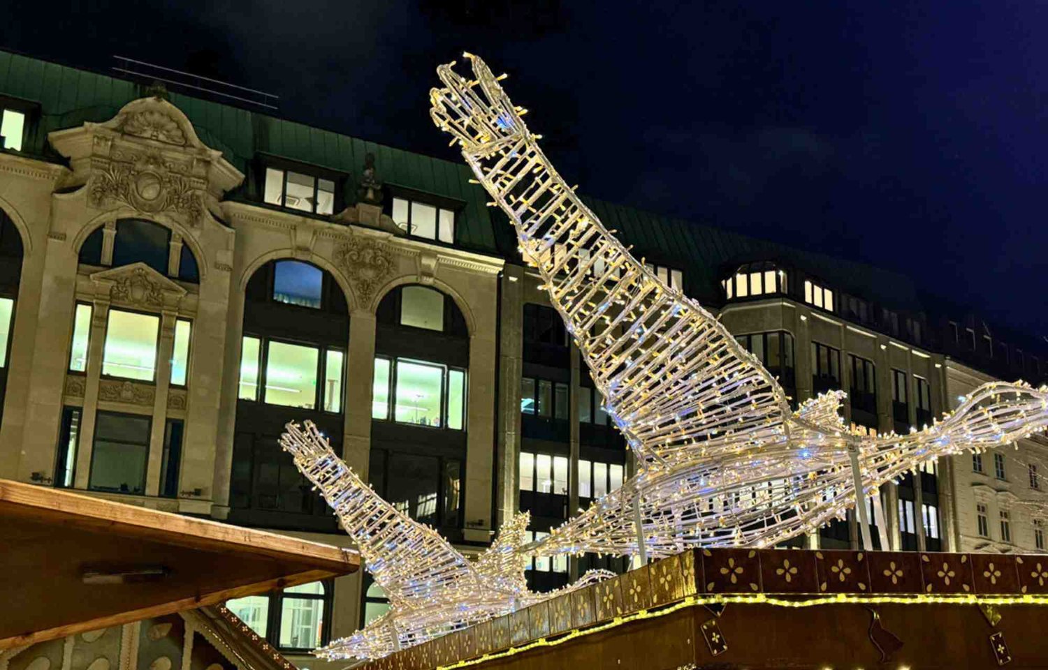 In the heart of Hamburg, the Gänsemarkt Christmas Market unfolds like a tale from a winter fairyland, beckoning locals and travelers alike into its enchanting embrace. Recognized as a sweet Christmas market, it holds a distinguished place among Germany's best Christmas markets, casting a spell of festive wonder that captivates the soul.  For those in search of where to find the quintessential Christmas market in Hamburg, Gänsemarkt stands as a shining beacon. Nestled in the heart of the city, this charming market is a testament to the authentic spirit of Hamburg Christmas, a celebration that seamlessly blends tradition with the joyous vibrancy of the season.  As twilight descends upon the Gänsemarkt Christmas Market, the air becomes infused with the soothing melodies of carolers, creating a harmonious backdrop to the festivities. The aroma of roasted chestnuts and mulled wine mingles with the crisp winter air, inviting visitors to embark on a sensory journey through the essence of Hamburg Christmas.  Gänsemarkt, with its quaint stalls and cheerful ambiance, epitomizes the concept of a sweet Christmas market. The market square transforms into a tapestry of light, with twinkling fairy lights adorning the stalls, creating an ethereal glow that casts a warm and inviting aura over the entire scene. The charm lies in the simplicity and sincerity with which the market captures the spirit of the season.  Ranked among Germany's best Christmas markets, Gänsemarkt offers an array of delights to explore. Visitors can meander through stalls adorned with handcrafted ornaments, locally-made gifts, and festive treats that showcase the region's rich cultural heritage. Artisans, with their skilled craftsmanship, contribute to the market's authenticity, creating an atmosphere that resonates with the traditions of Hamburg Christmas.  The allure of Gänsemarkt extends beyond its stalls; it is a destination where families come together, friends create cherished memories, and strangers find a shared sense of joy. Against the backdrop of the city's historic charm, Gänsemarkt emerges as a symbol of community and celebration during the holiday season.  In conclusion, the Gänsemarkt Christmas Market in Hamburg is a testament to the city's commitment to preserving the magic of Christmas. As one of Germany's best Christmas markets, it invites you to experience the beauty of a sweet Christmas market, where the essence of Hamburg Christmas comes alive in every gleaming light and joyful laughter. Come, wander through the enchanting stalls, savor the seasonal delights, and immerse yourself in the timeless charm of Gänsemarkt—a destination where the spirit of Christmas unfolds in its purest form.