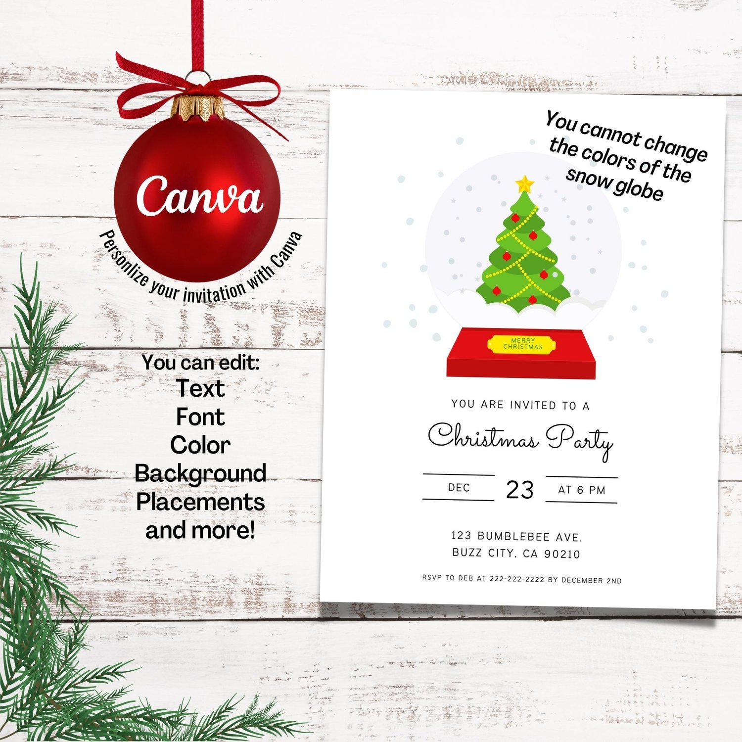 Simple Merry Christmas Printable Gift Tags