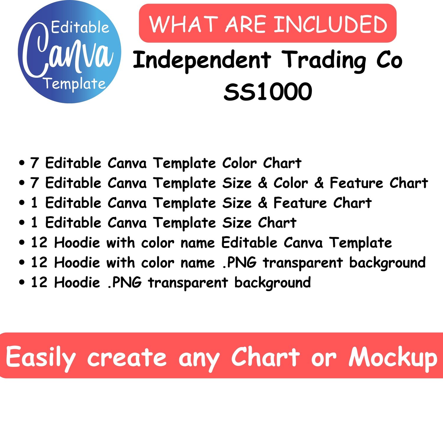 Independent Trading Co. - Size Chart 