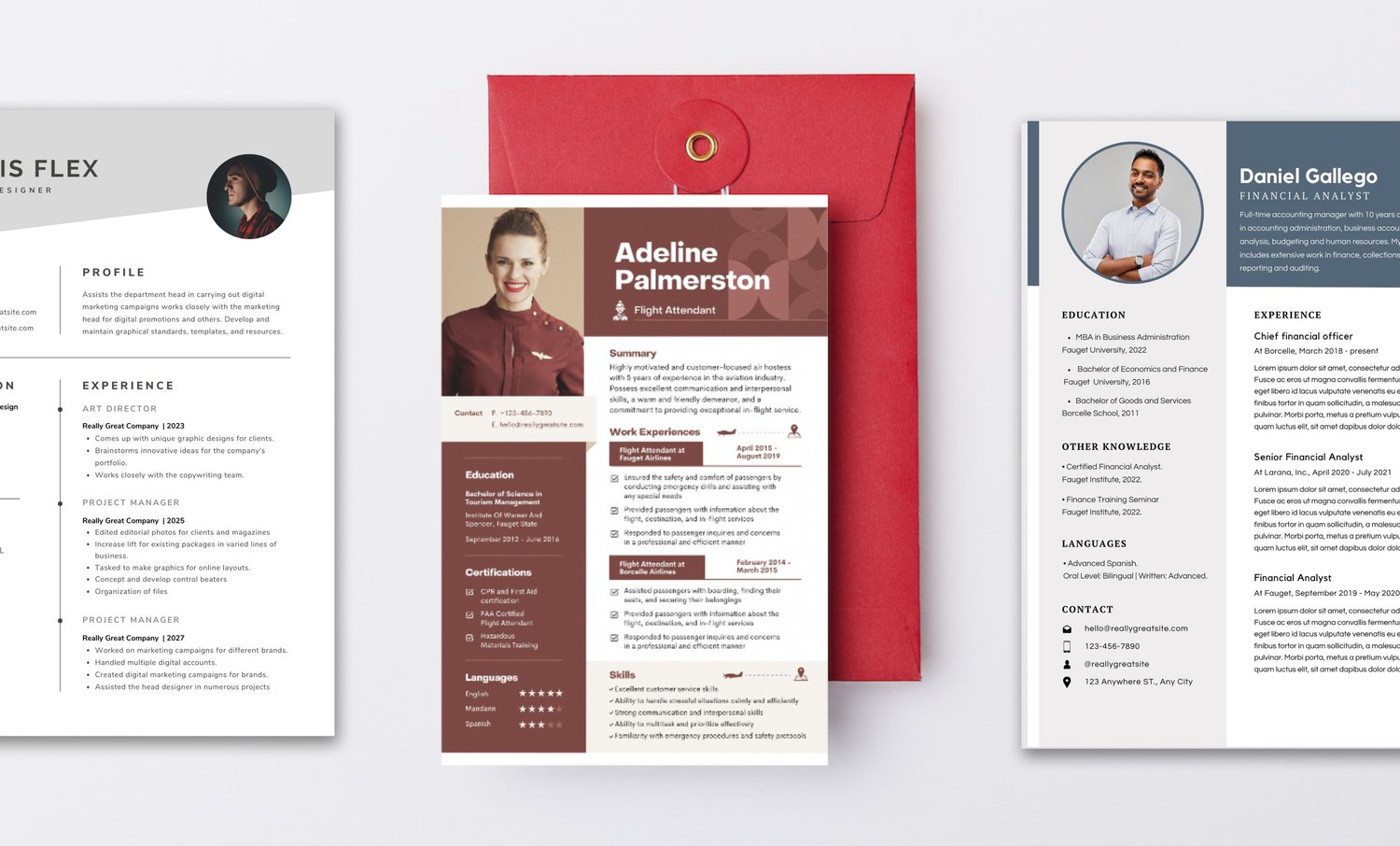 professional CV, modern resume, cover letter on canva