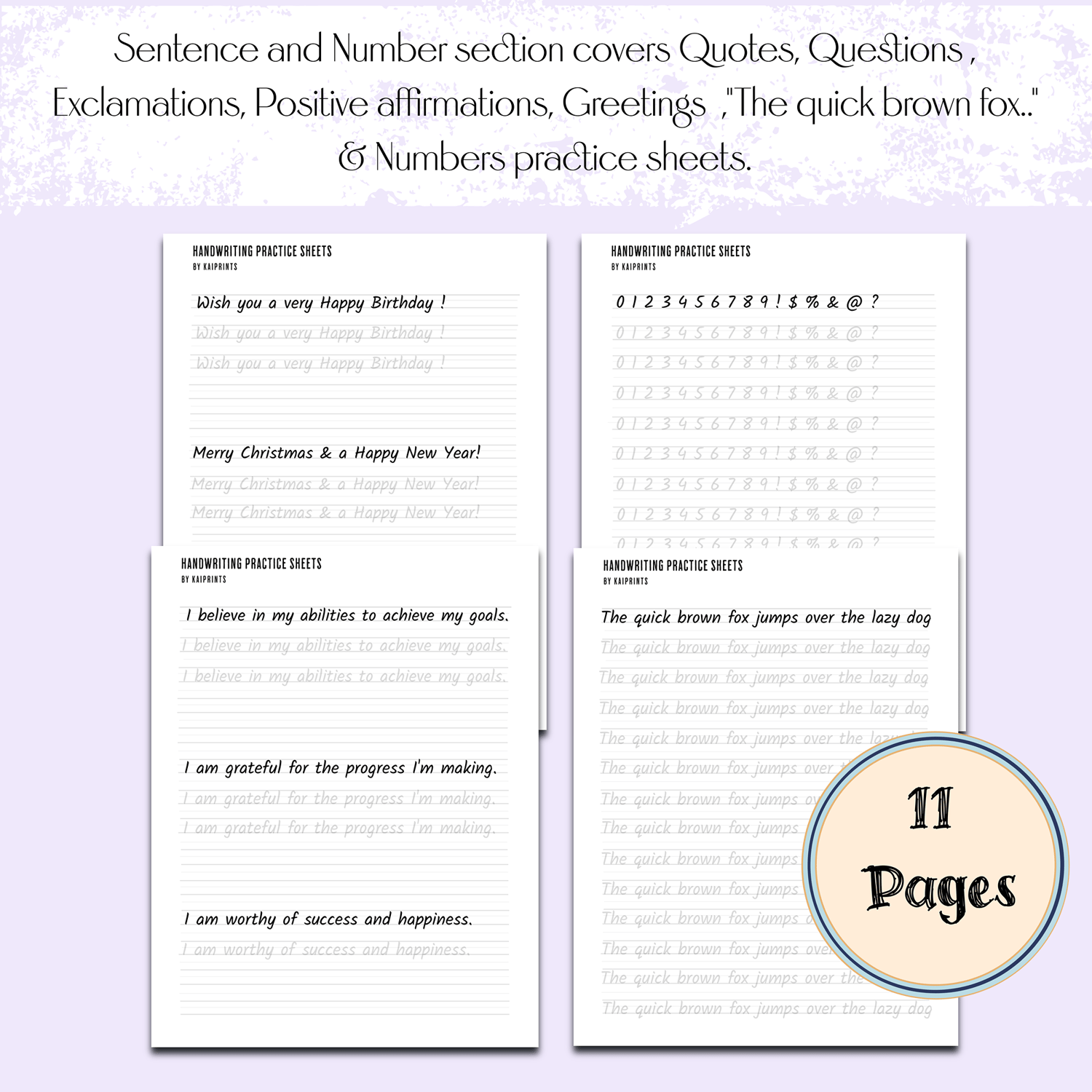 Printable Neat Handwriting Practice Sheets, iPad compatible, Neat  Handwriting Practice, Neat penmanship workbook, Handwriting practice for  adults kids