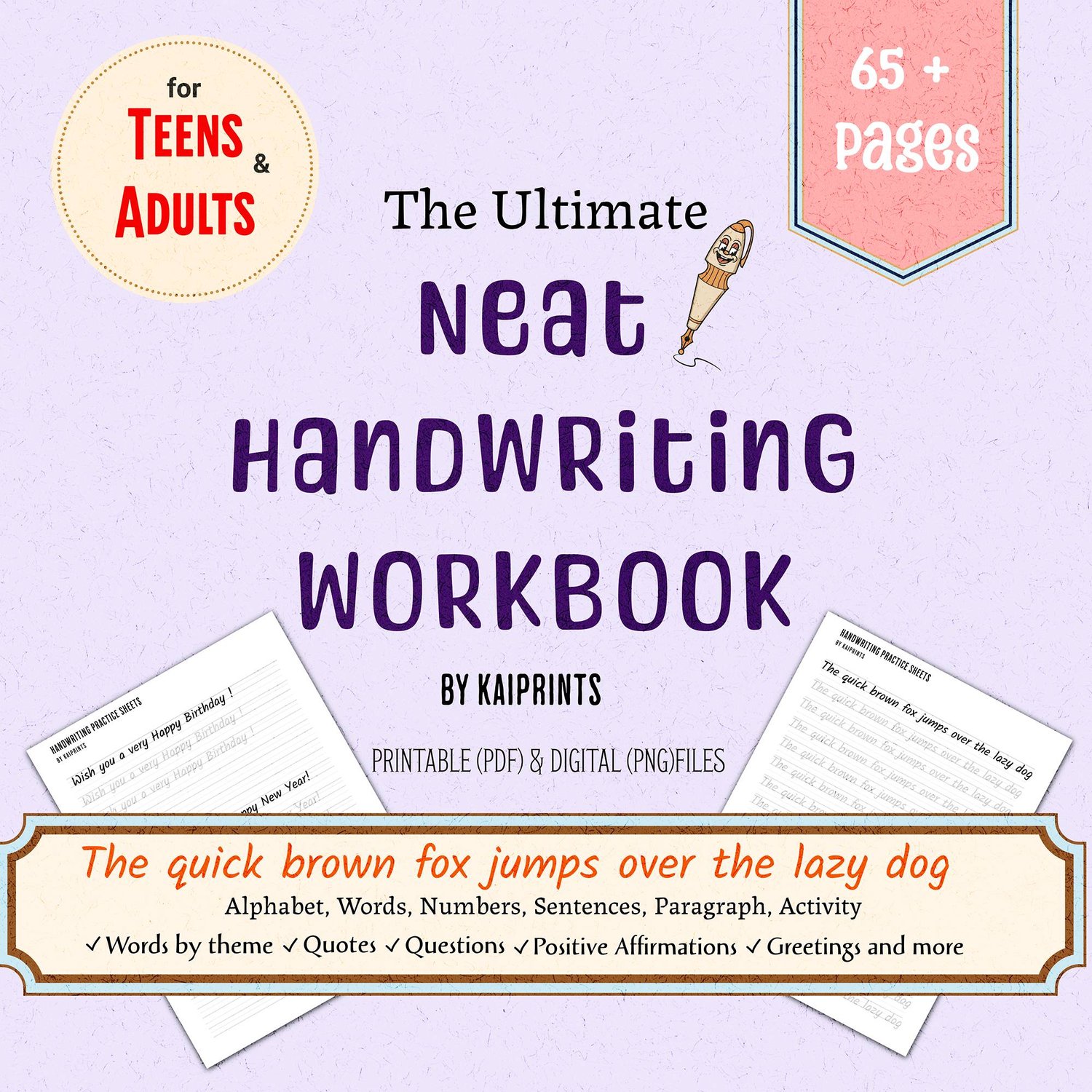 Printable Neat Handwriting Practice Sheets, iPad compatible, Neat  Handwriting Practice, Neat penmanship workbook, Handwriting practice for  adults kids