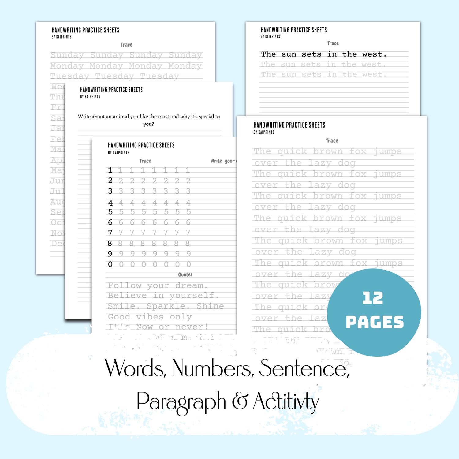 Cursive handwriting practice workbook - Payhip