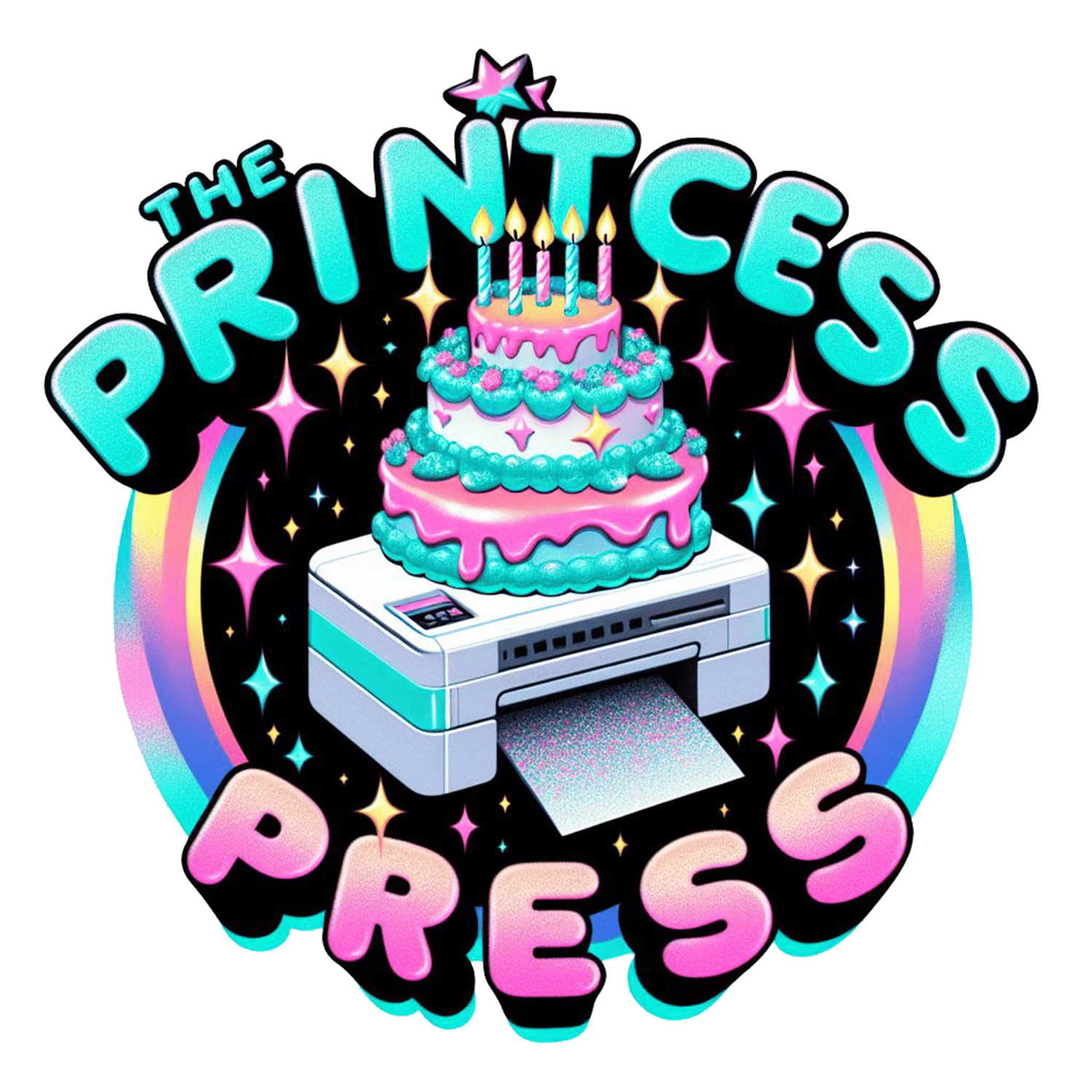 The Printcess Press Round Logo