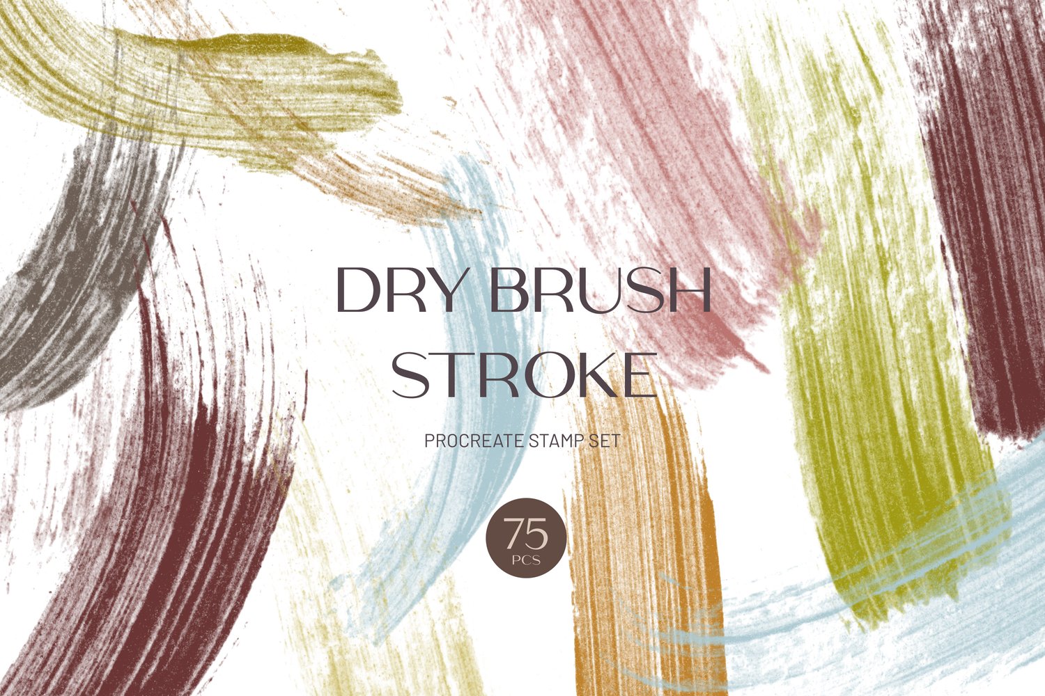 Procreate stamp brushes can be used to paint realistic brush strokes over the top of photos and artwork