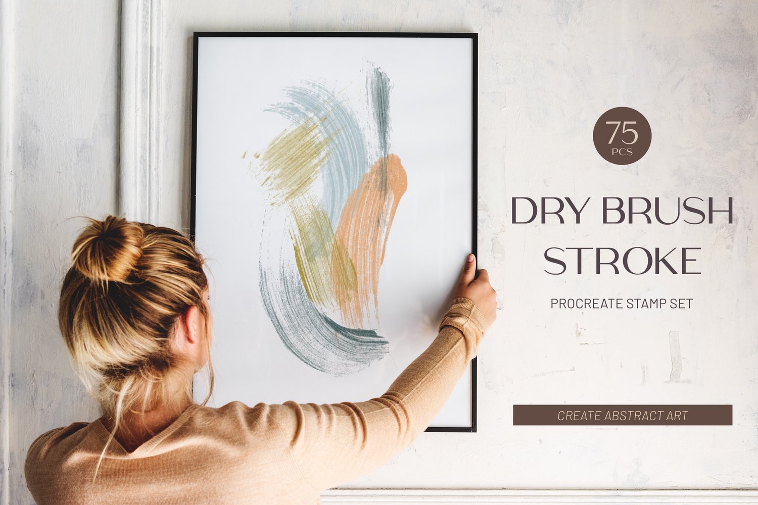 Procreate stamp brushes can be used to paint realistic brush strokes over the top of photos and artwork