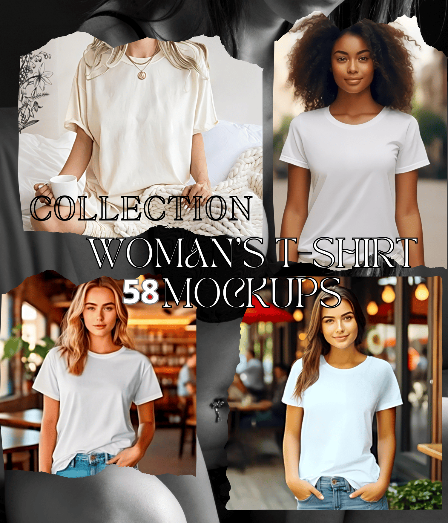 womans t-shirt mockups