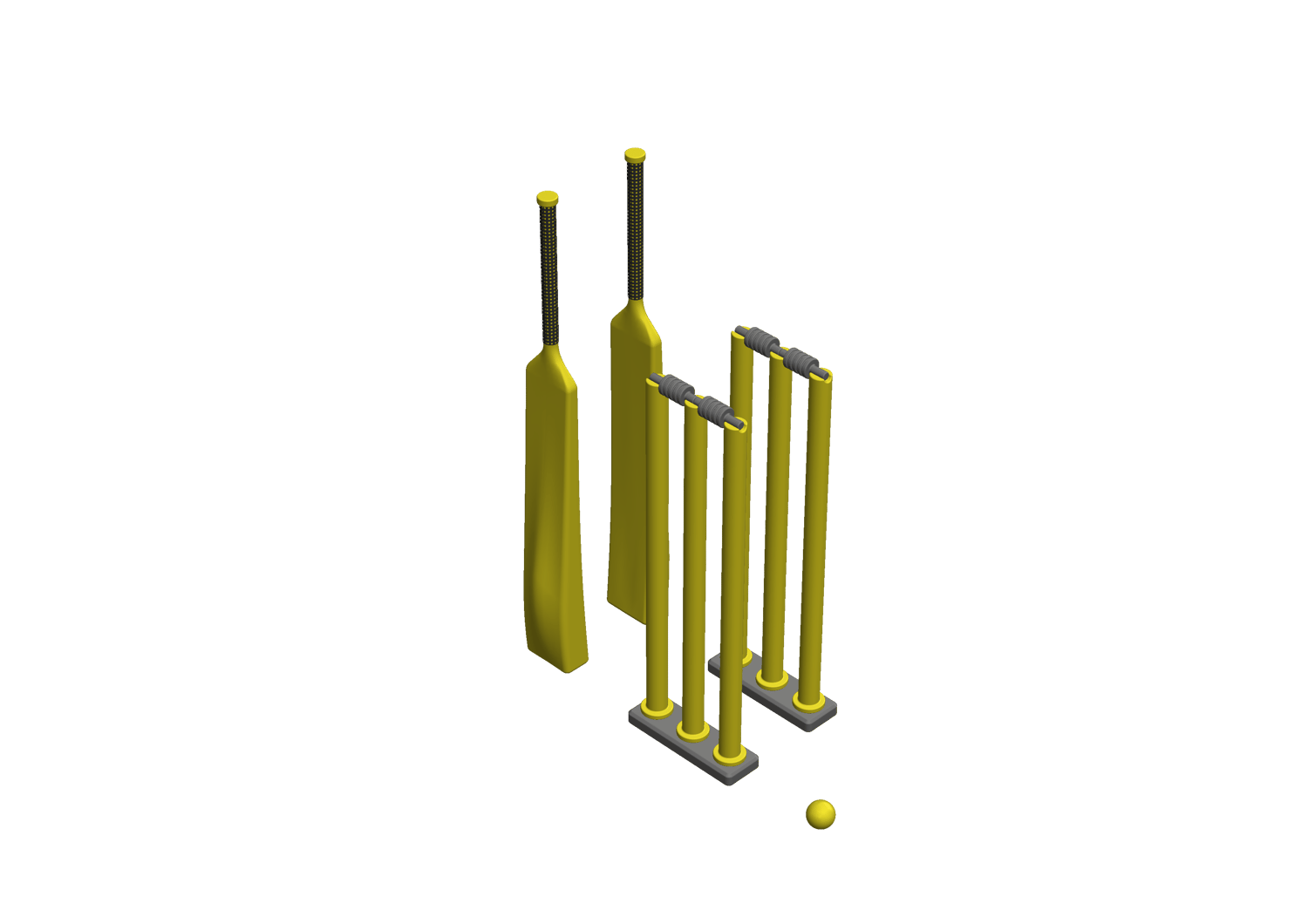 Elevate your home sports experience: Stylish Modern Indoor Cricket Set - Trending 3D Print Model