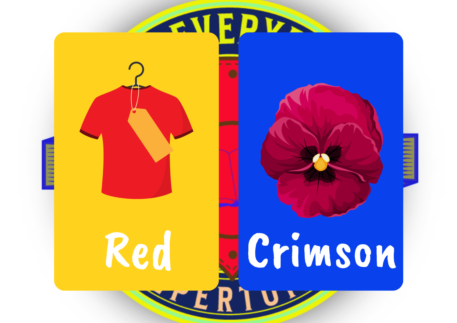 adectives Red or Crimson