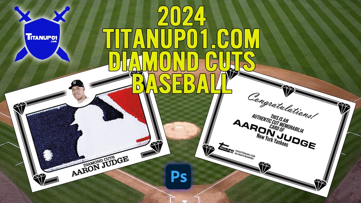2024 TitanUp01.com Diamond Cuts Trading Cards Photoshop PSD Templates