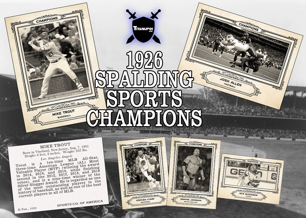 1926 Spalding Sports Champions Homage Photoshop PSD Templates