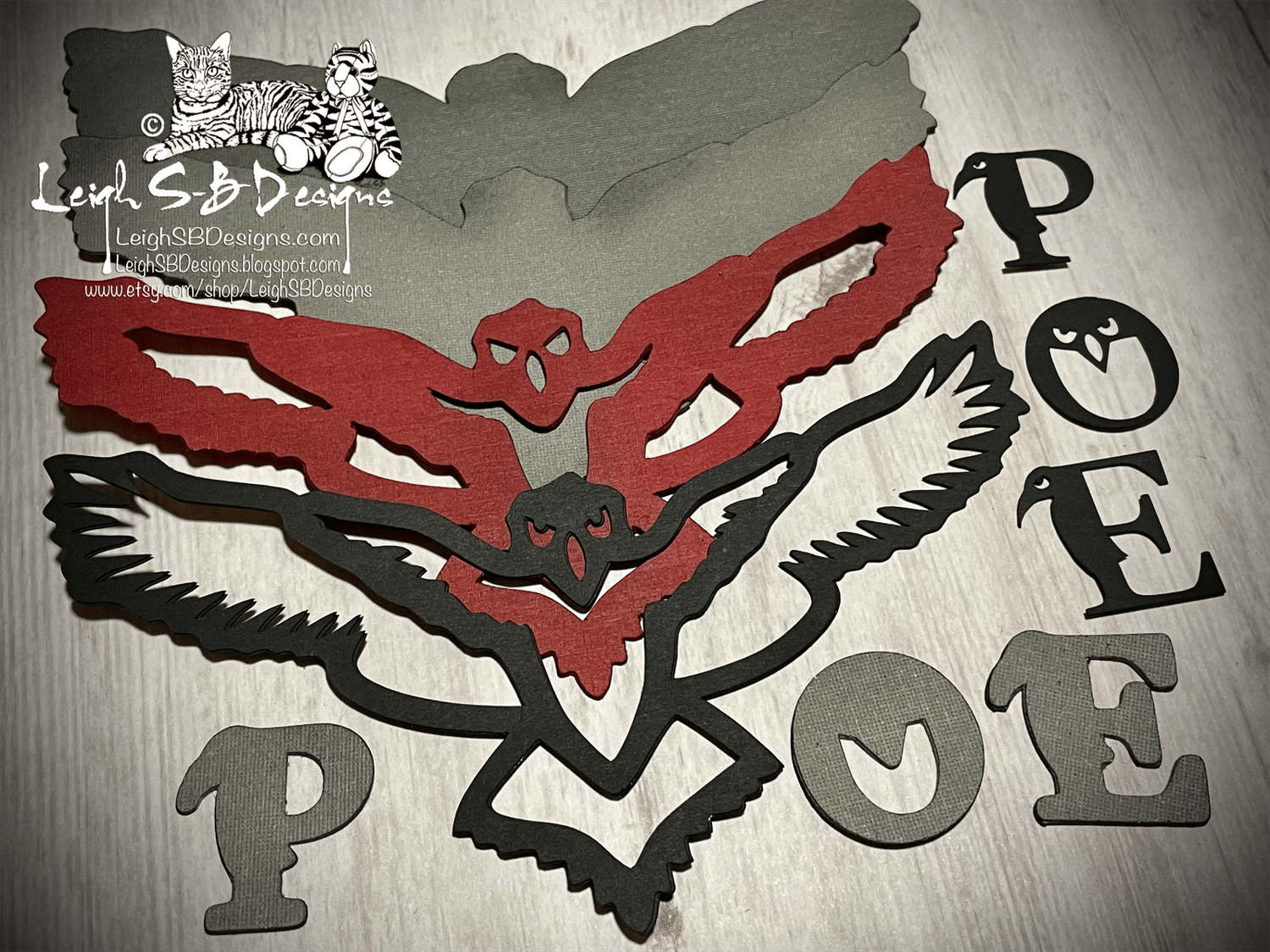 LeighSBDesigns Gothic Raven SVG Cutz by Leigh