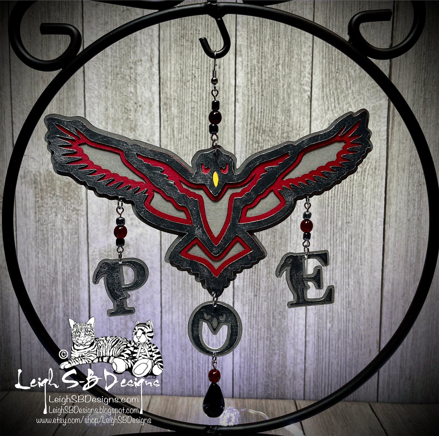 LeighSBDesigns Gothic Raven SVG Cutz by Leigh