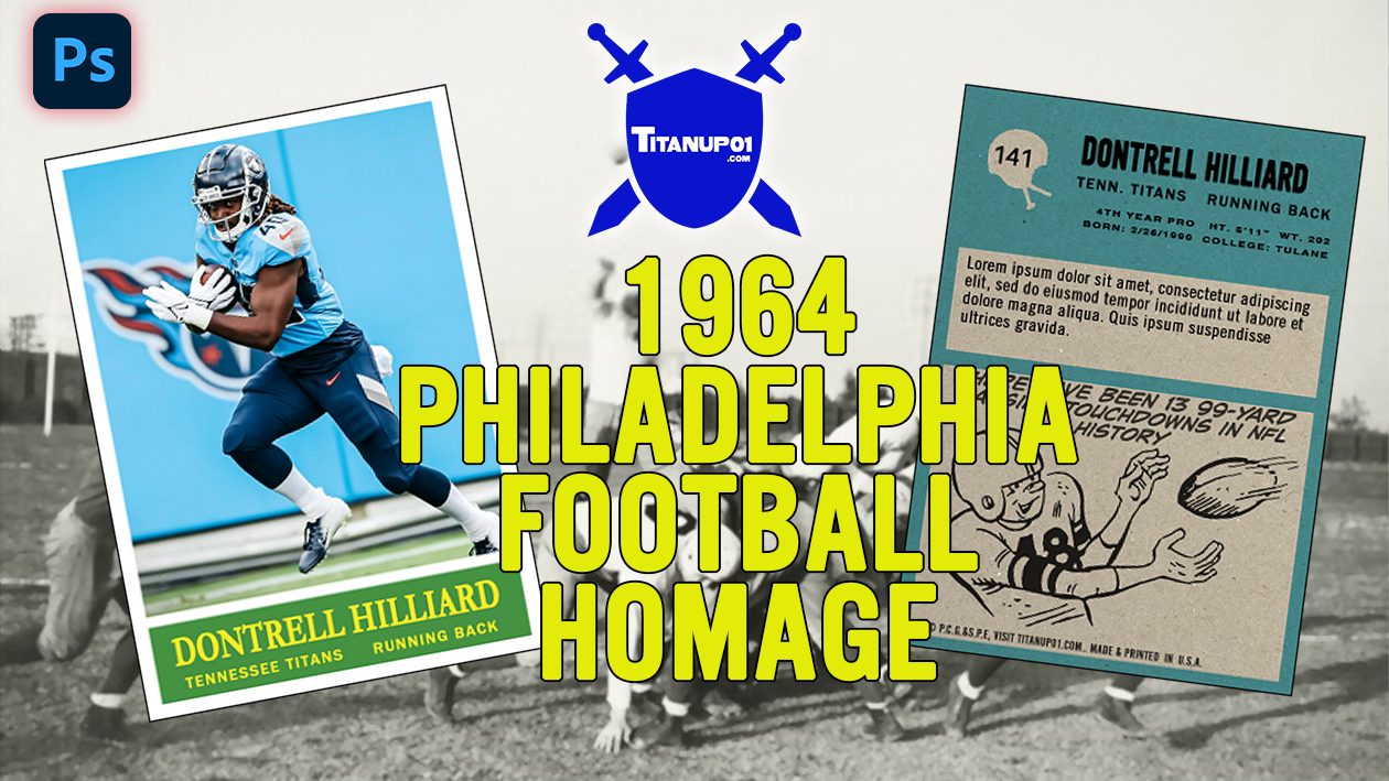 1964 Philadelphia Football Homage Photoshop PSD Templates