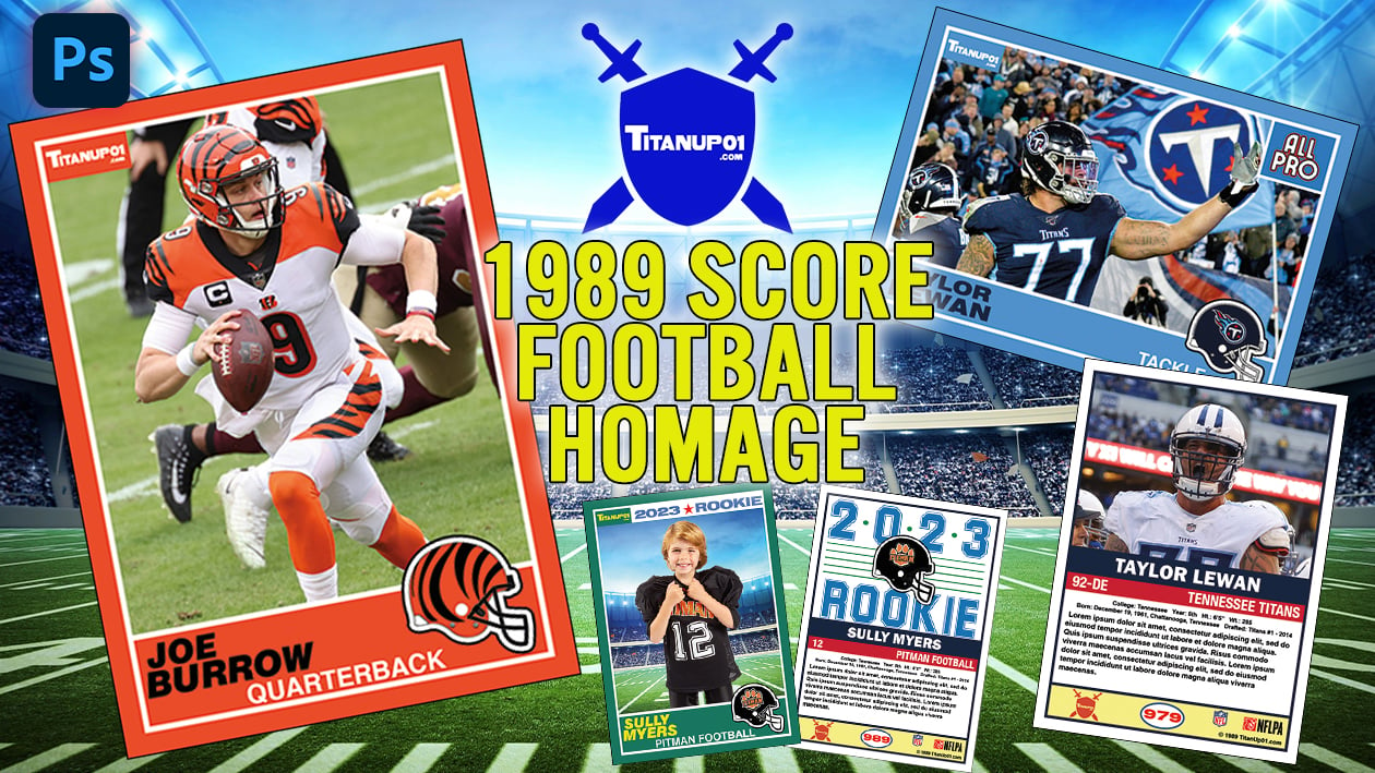 1989 Score Football Homage Photoshop PSD Templates
