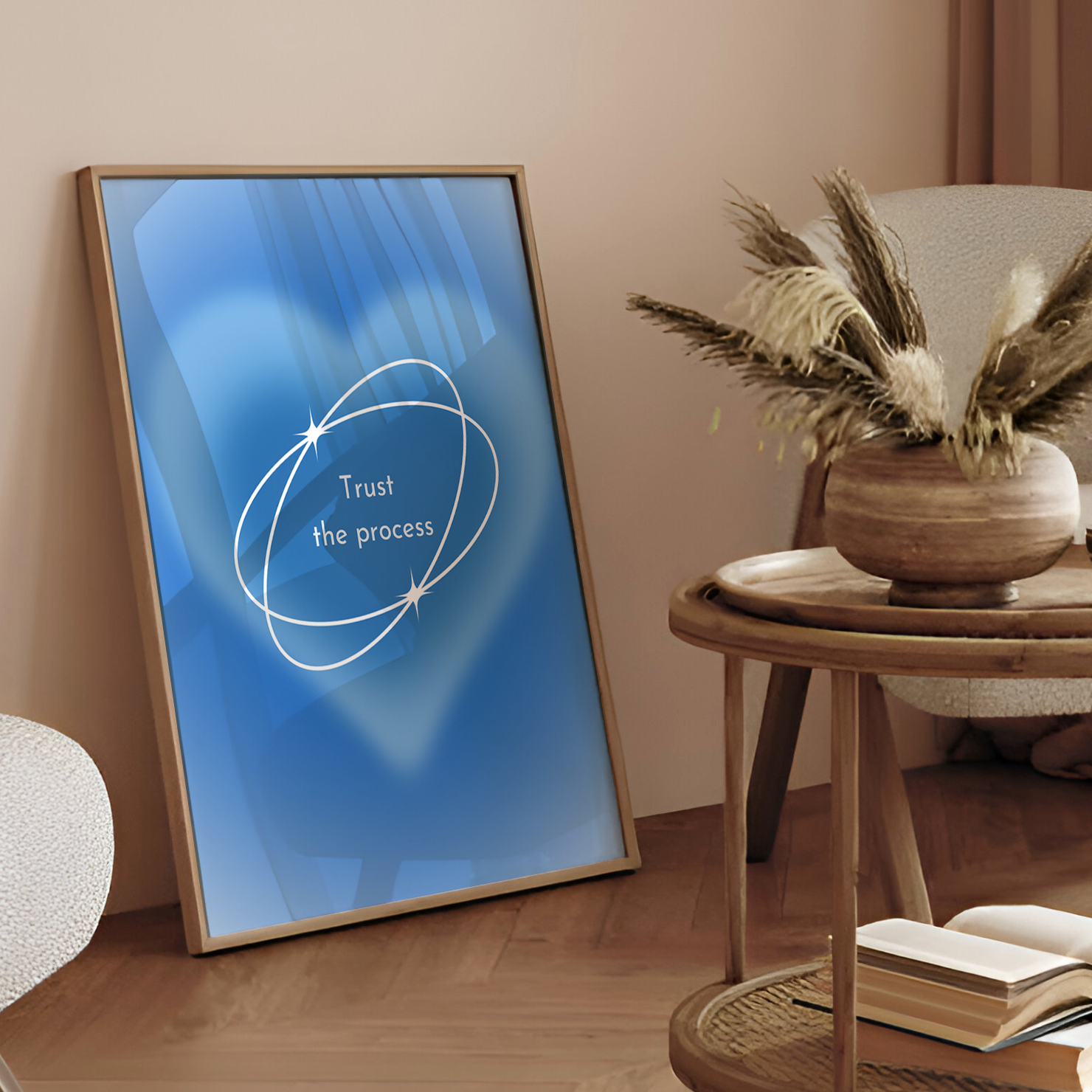 Heart Aura Poster - Trust the Process Poster