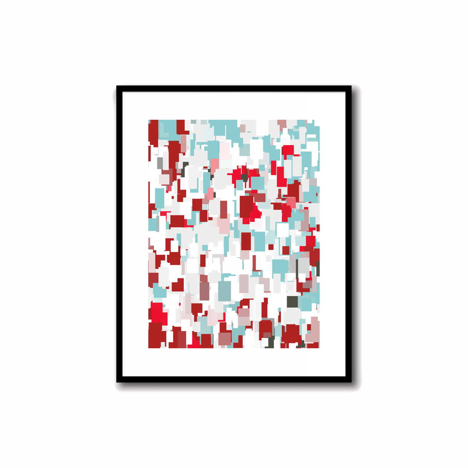 Ethereal Radiance: Modern Abstract Art Prints in Firebrick Red, Alabaster, Light Steel Blue, Arctic Charcoal, and Crimson Glory! 🌟🖼️ | Perfect Decor for Walls, Desks, and Shelves