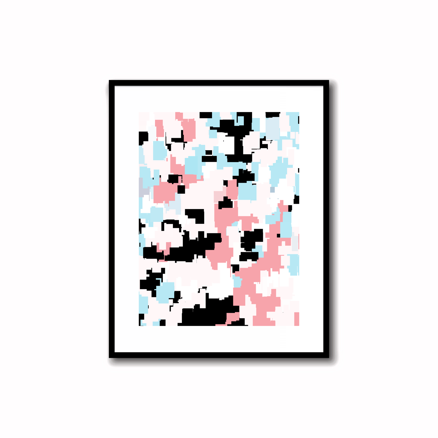 Transform your home with the vibrant allure of our modern abstract art. Instant decor with in colors calming palette of Sky Blue, Teal, Pink & Terra Cotta.