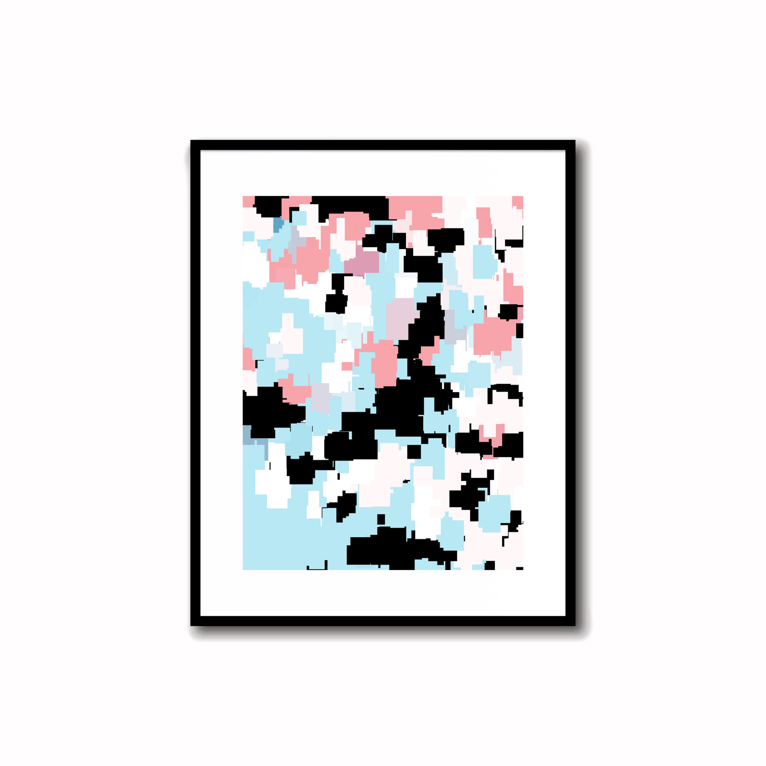 Transform your home with the vibrant allure of our modern abstract art. Instant decor with in colors calming palette of Sky Blue, Teal, Pink & Terra Cotta.