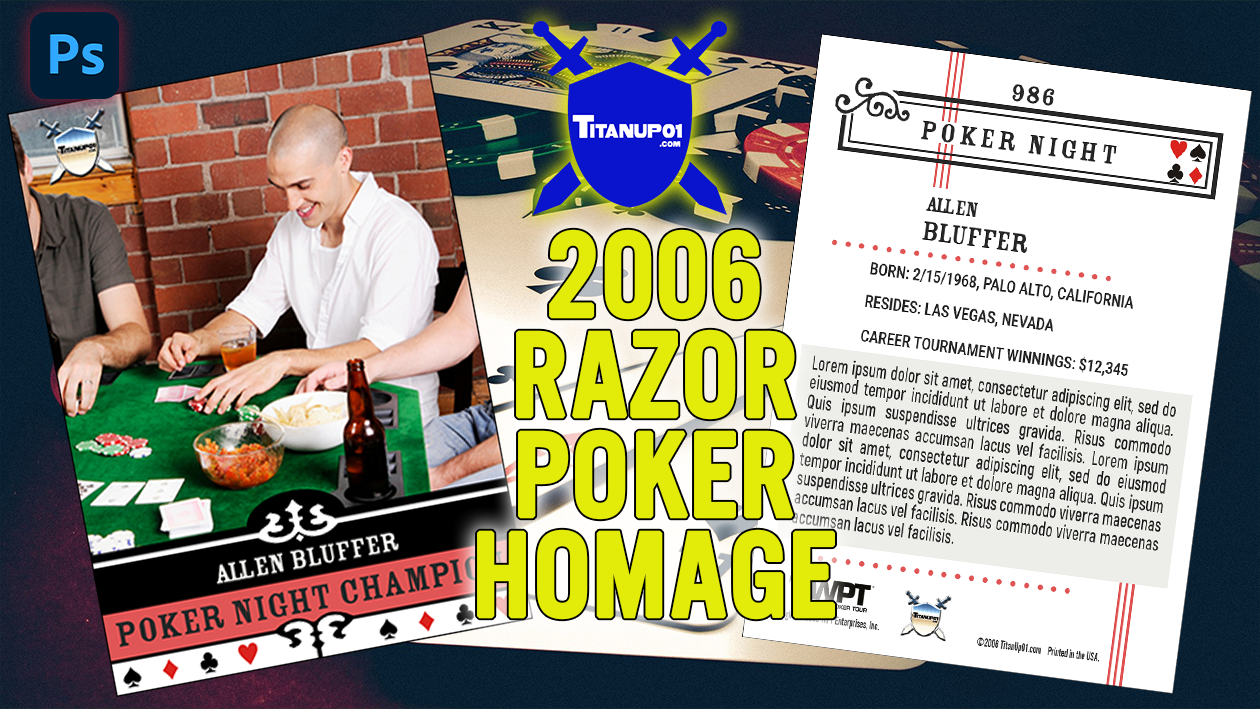 2006 Razor Poker Homage Photoshop PSD Templates