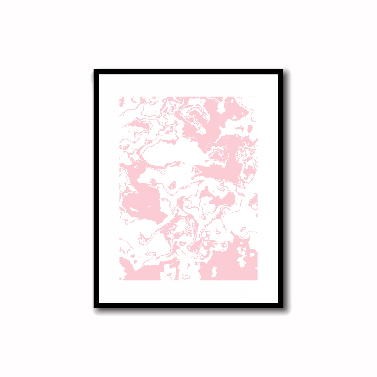 Dynamic modern abstract printable artwork in Classic Rose. Instant downloads for blissful home decor.