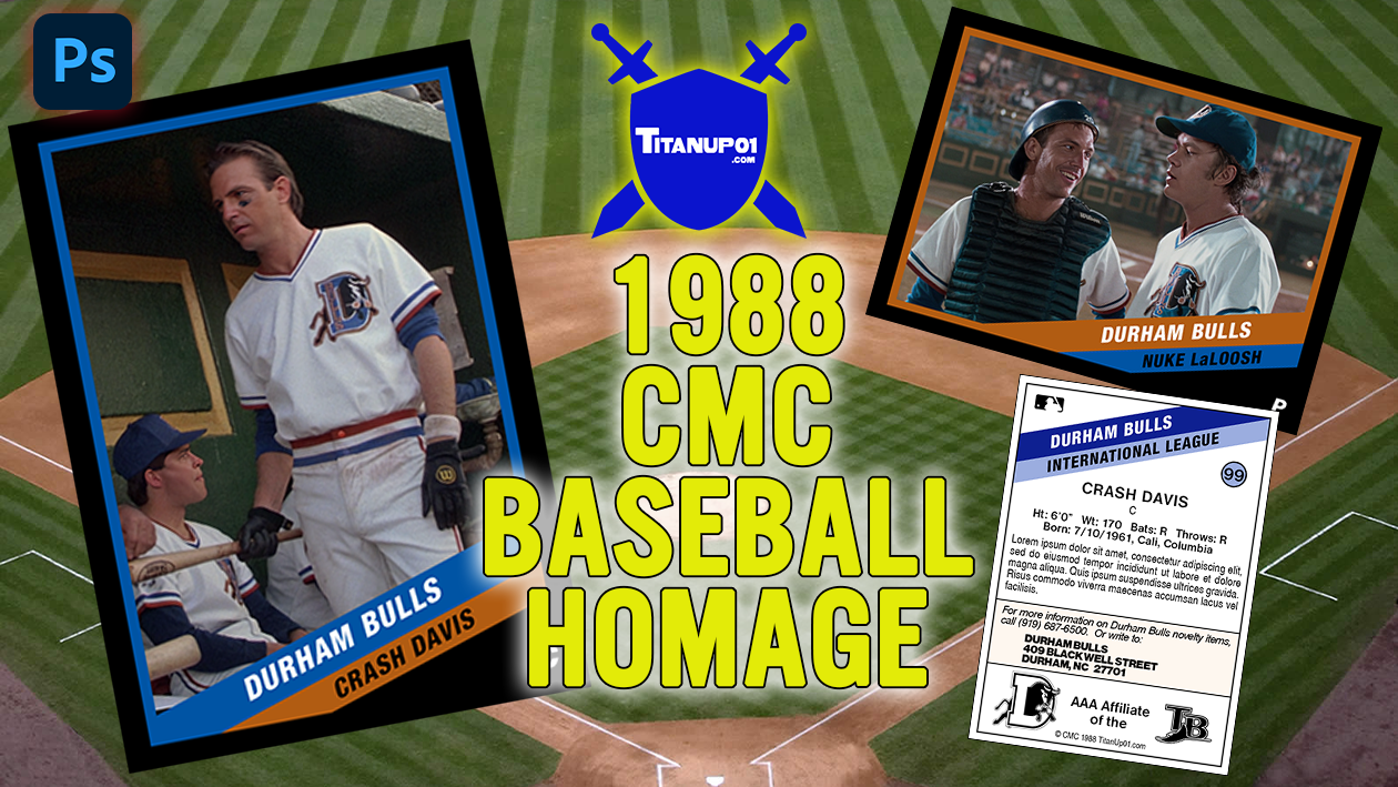 1988 CMC Baseball Homage Photoshop PSD Templates