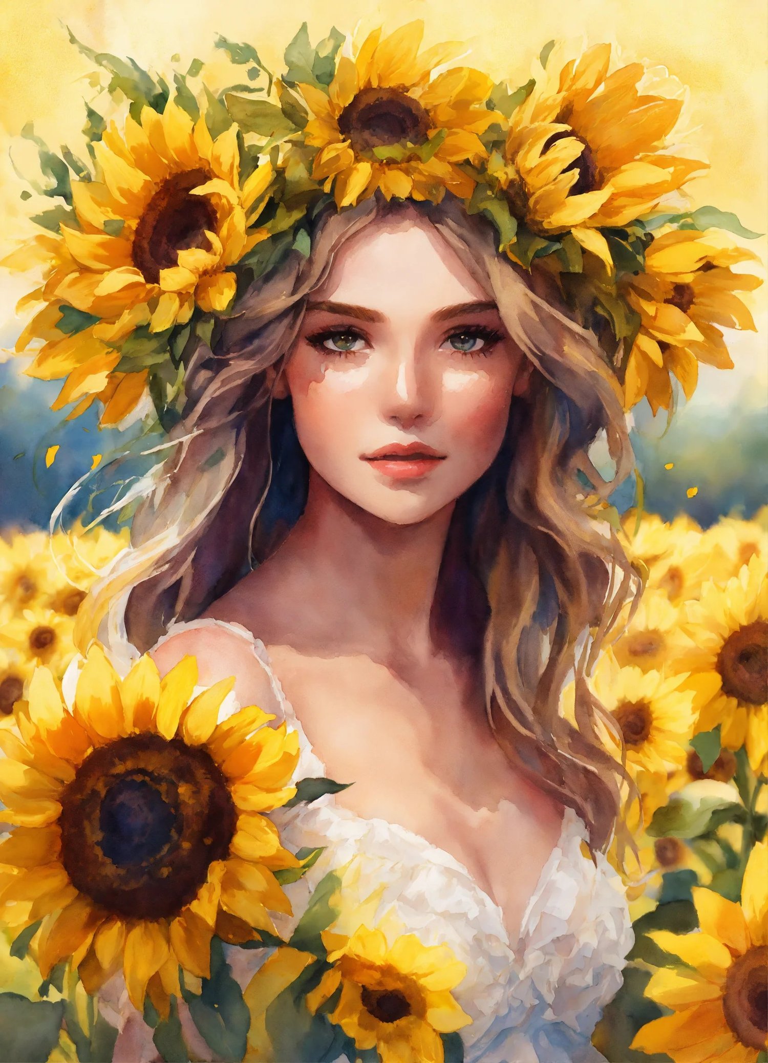 sunflower wedding hairstyles