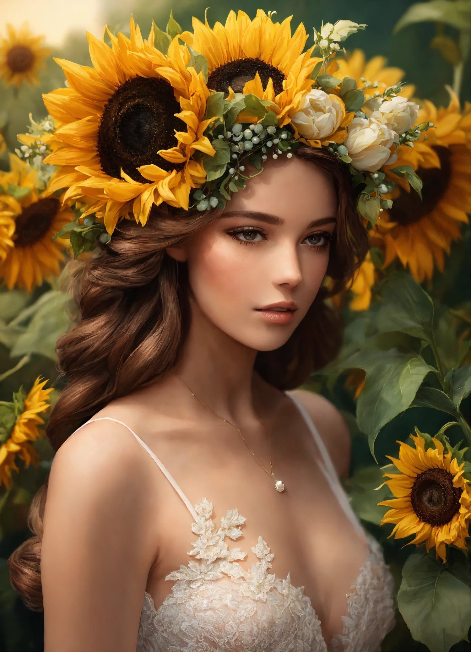 sunflower wedding hairstyles