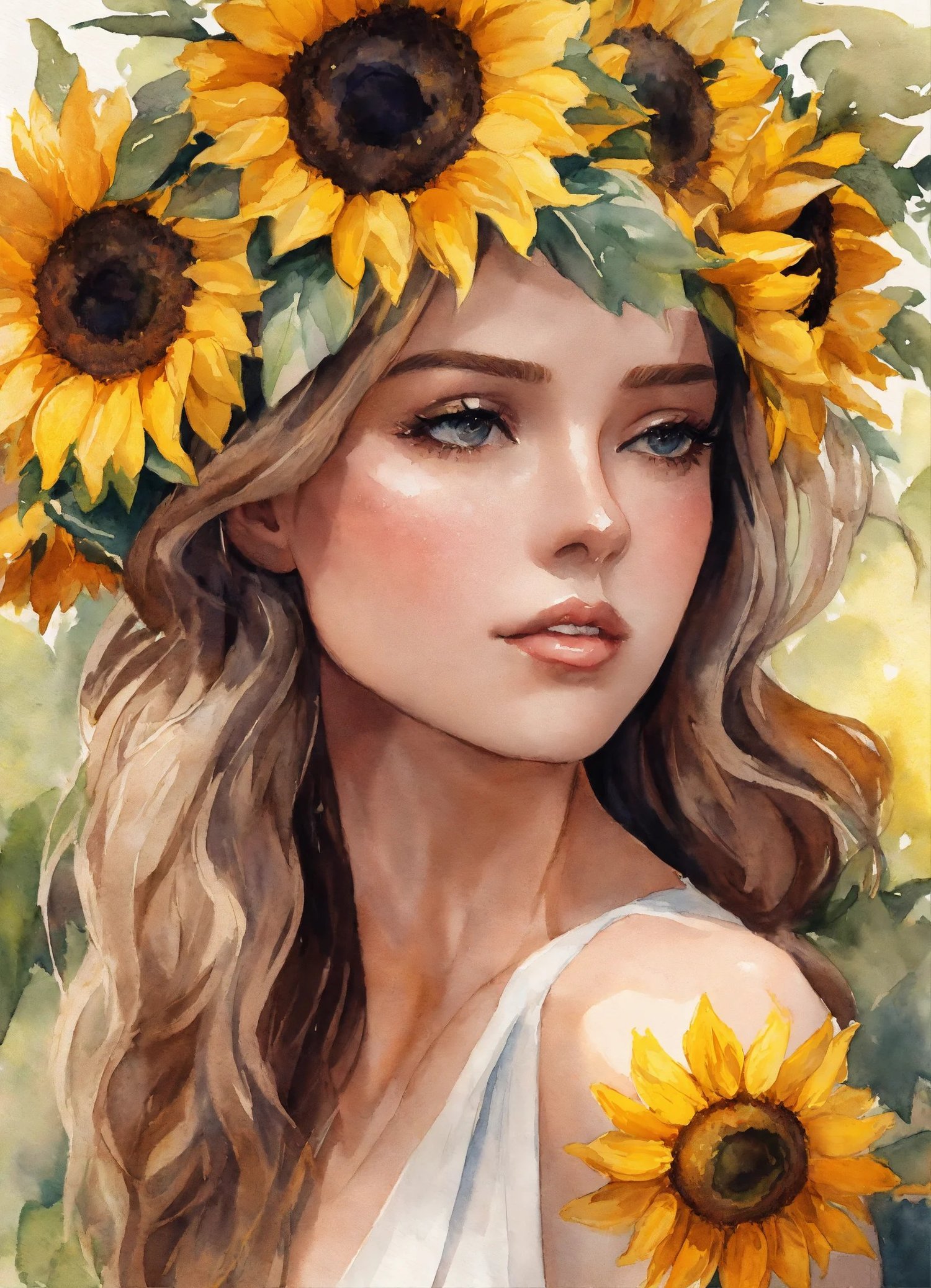 sunflower wedding hairstyles