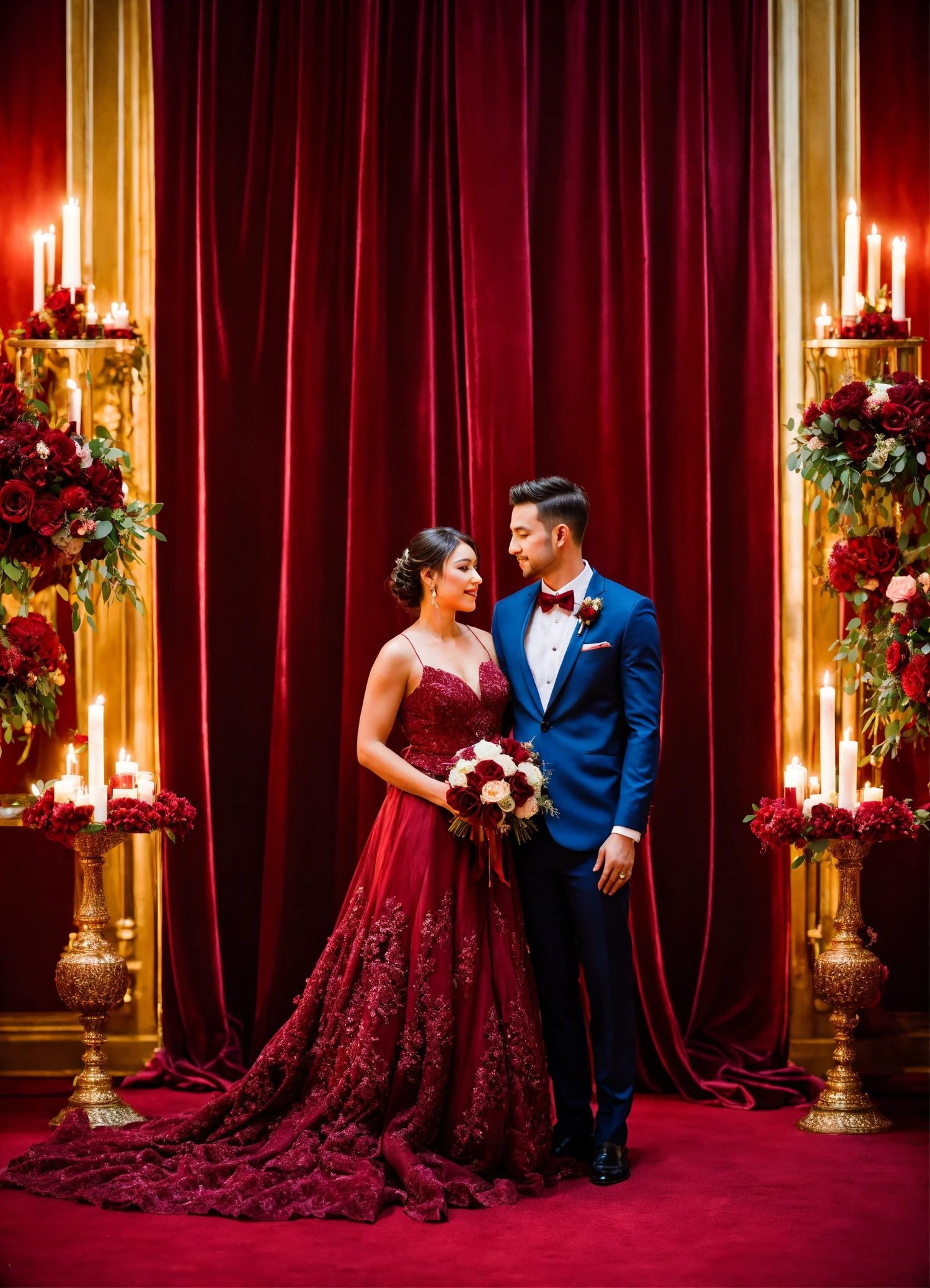 burgundy wedding