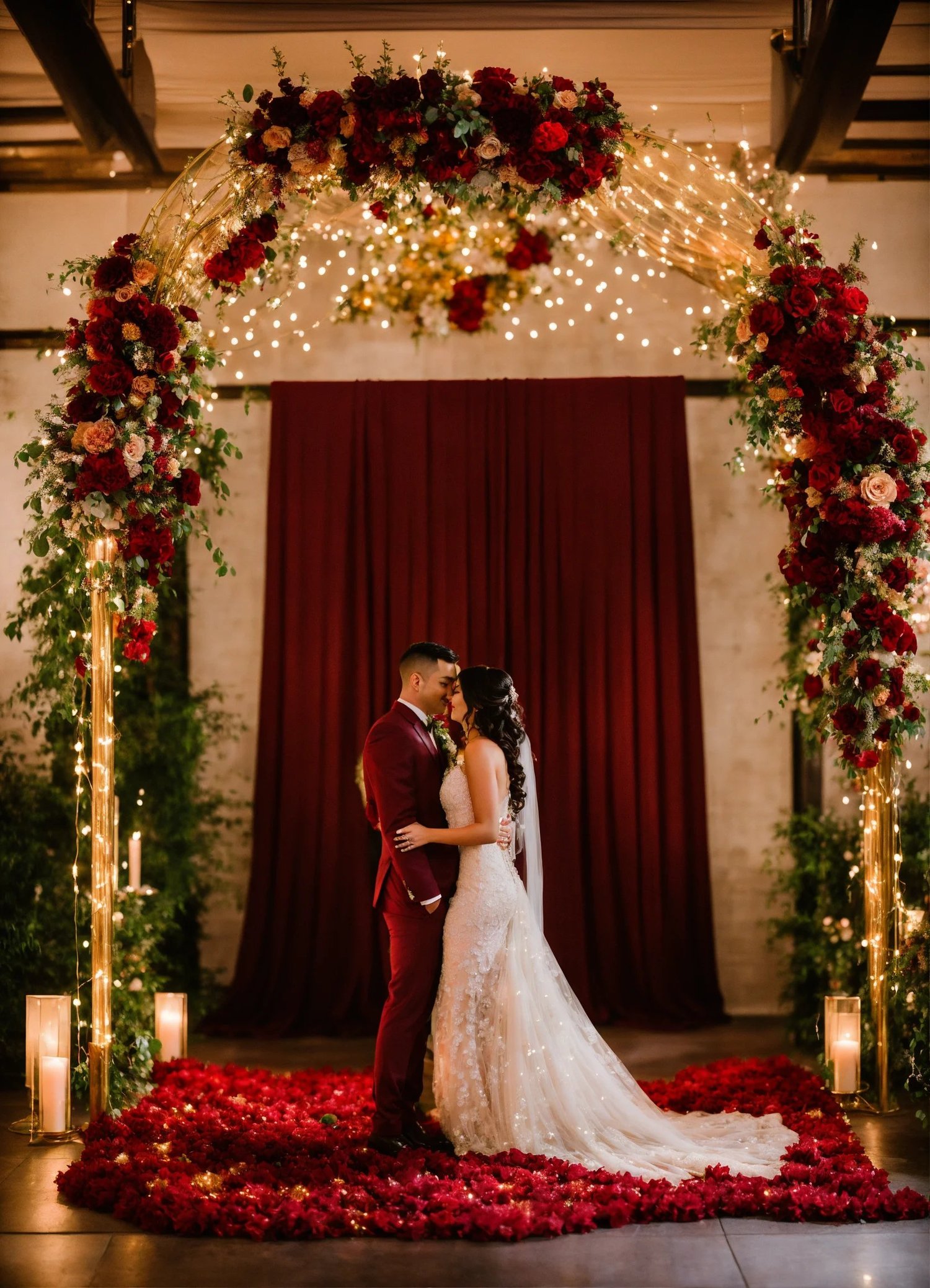 burgundy wedding