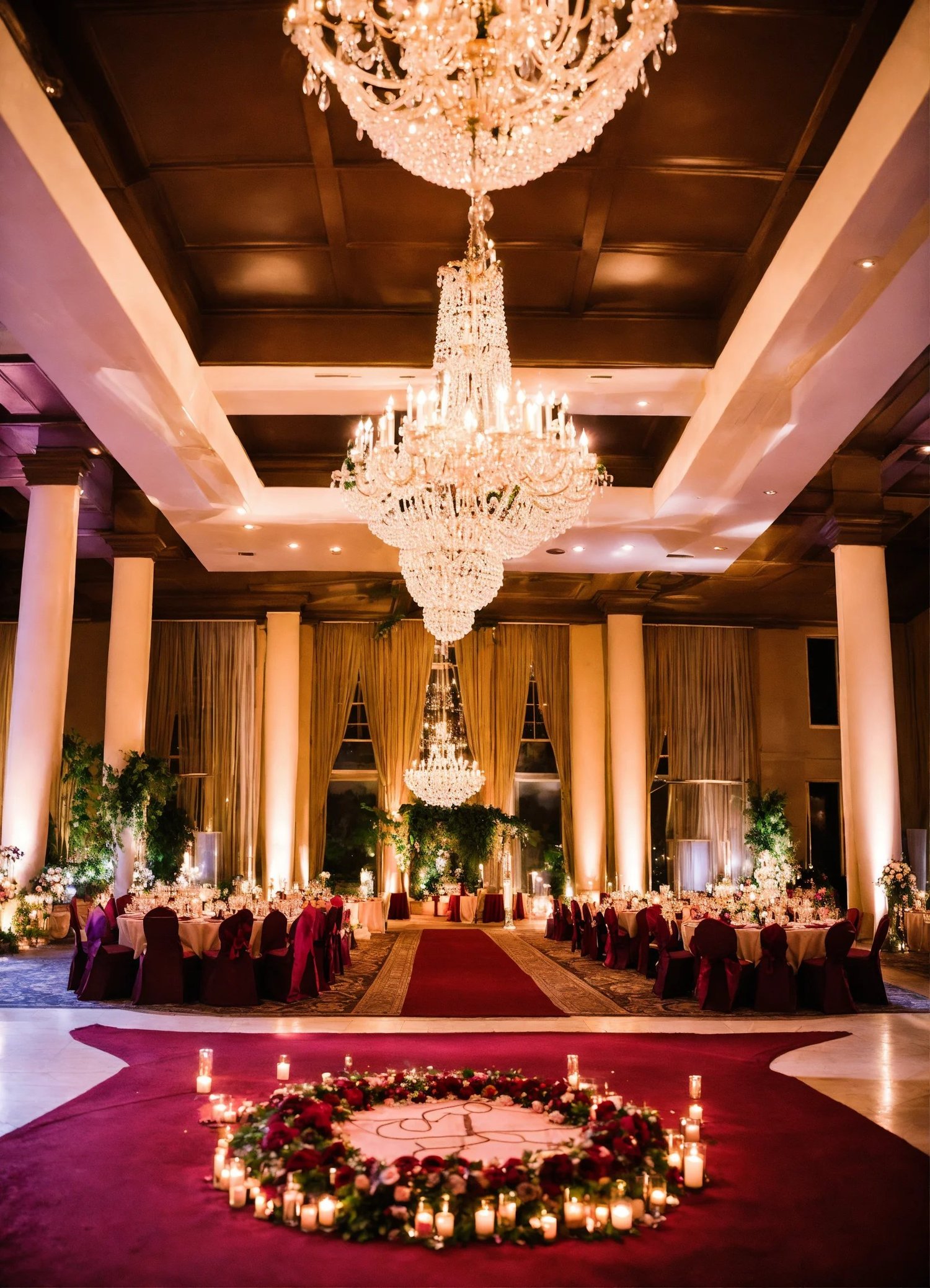 burgundy wedding