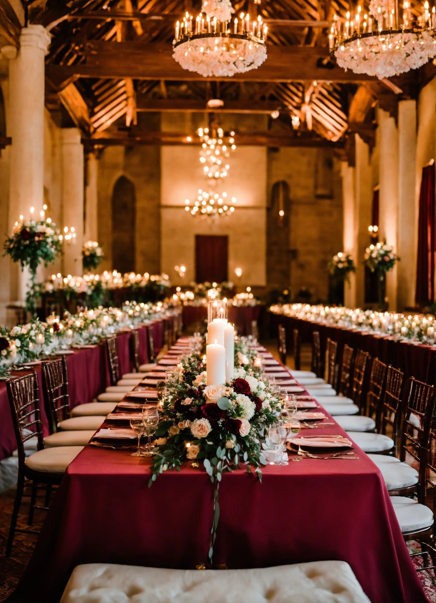 burgundy wedding