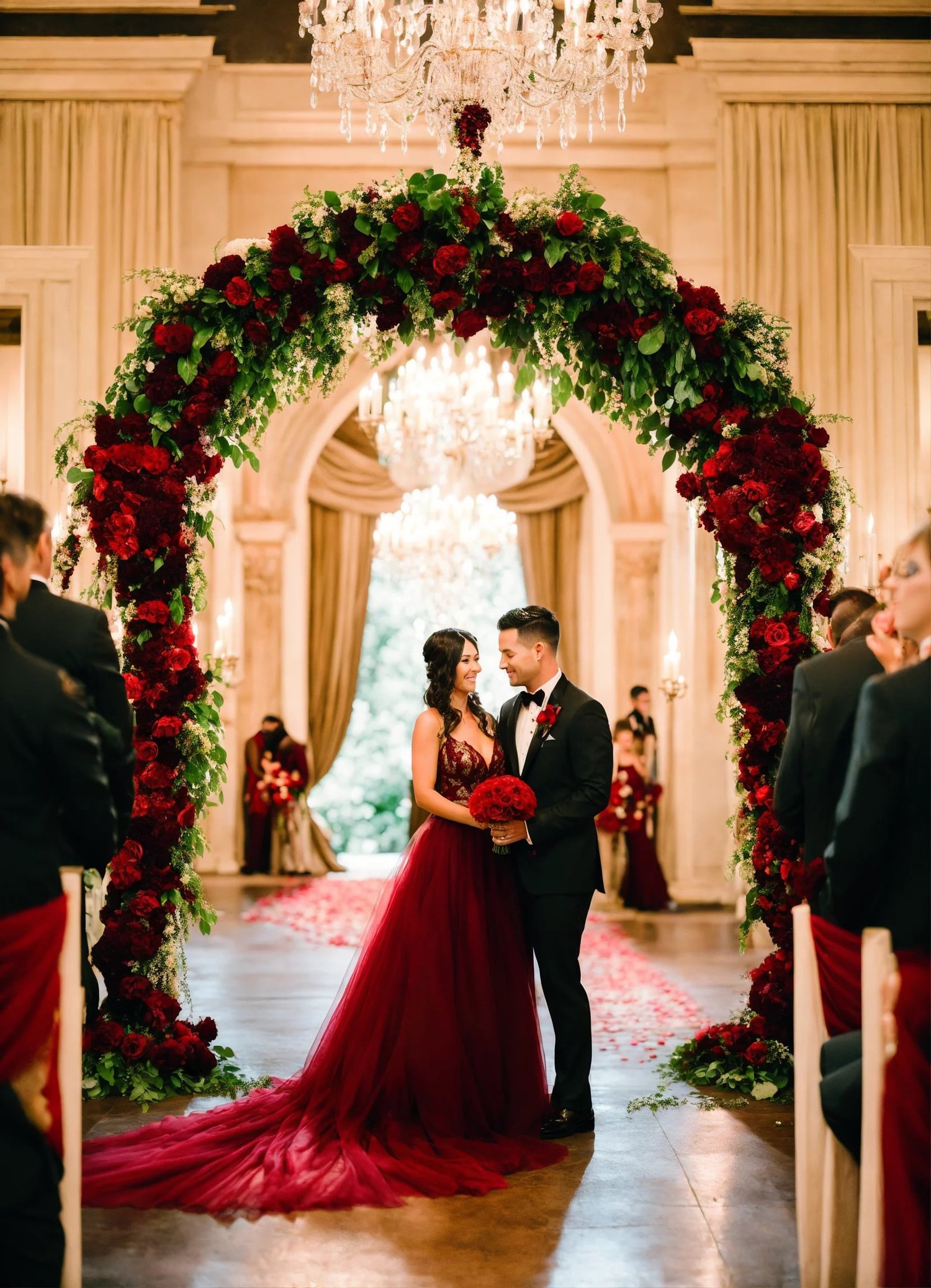burgundy wedding
