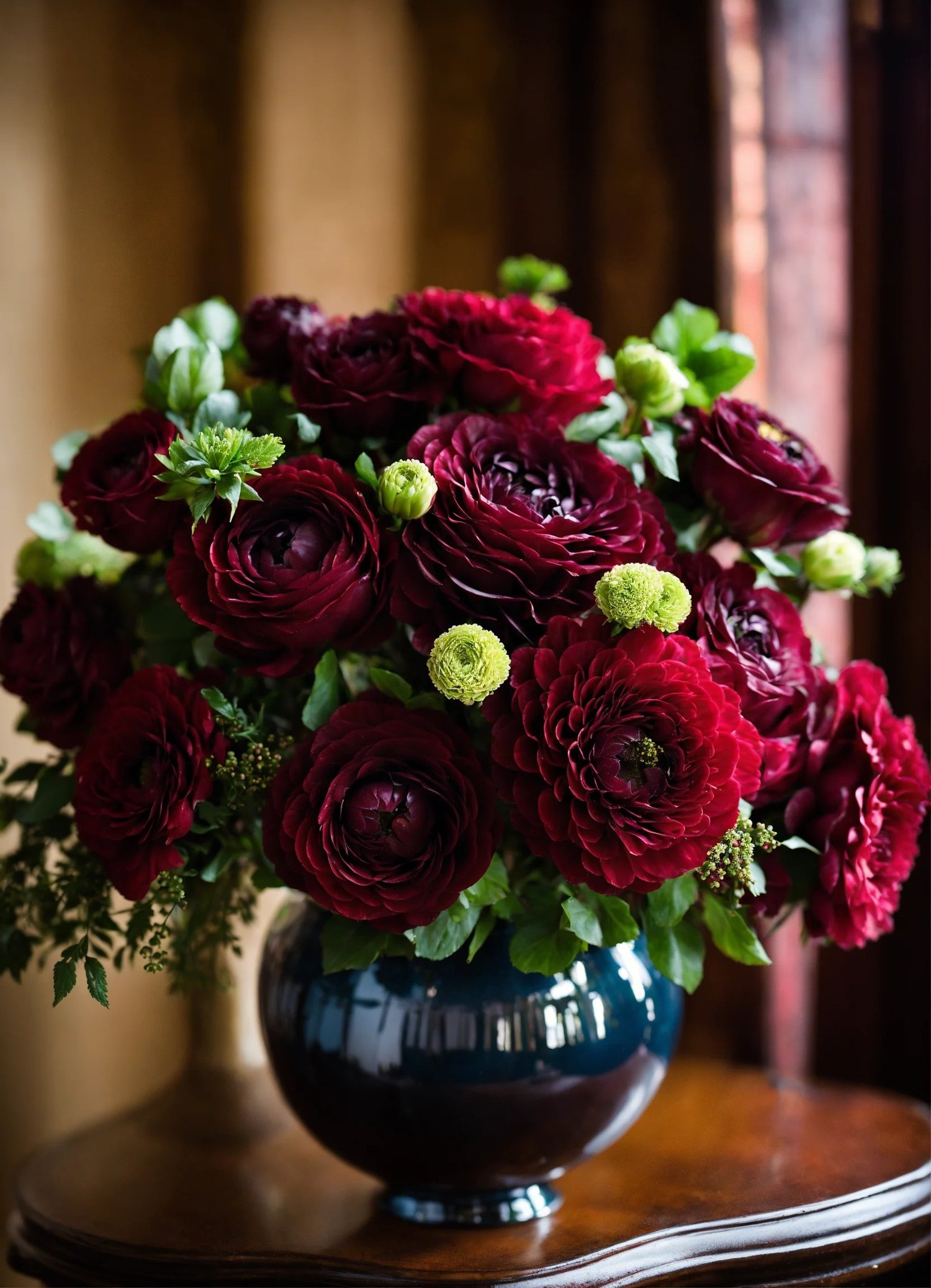 burgundy wedding flowers