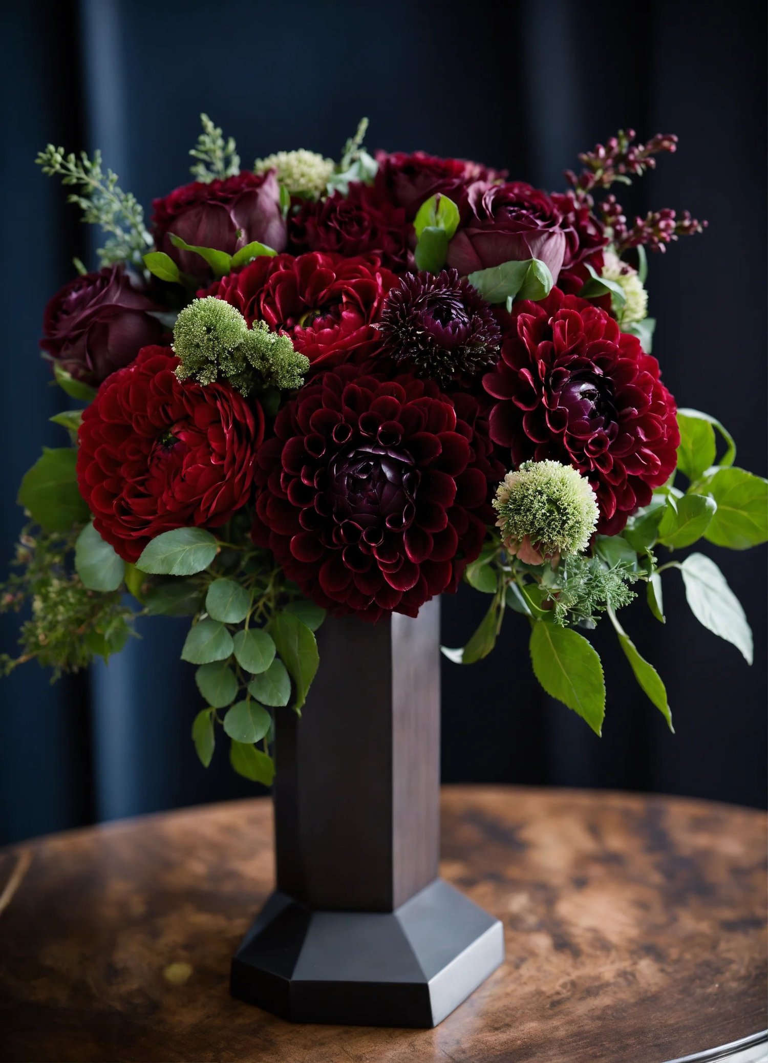burgundy wedding flowers