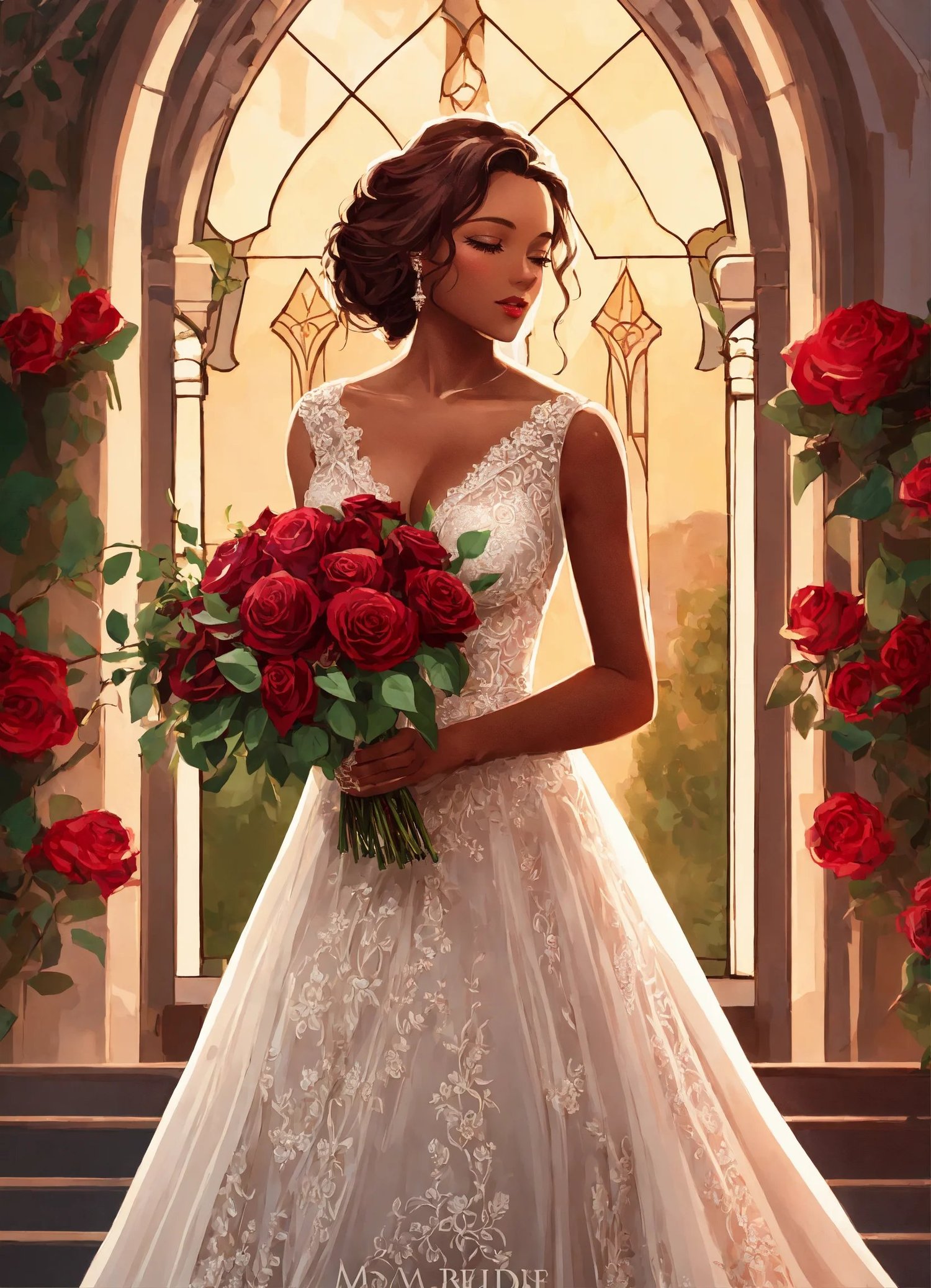 burgundy wedding bouquet