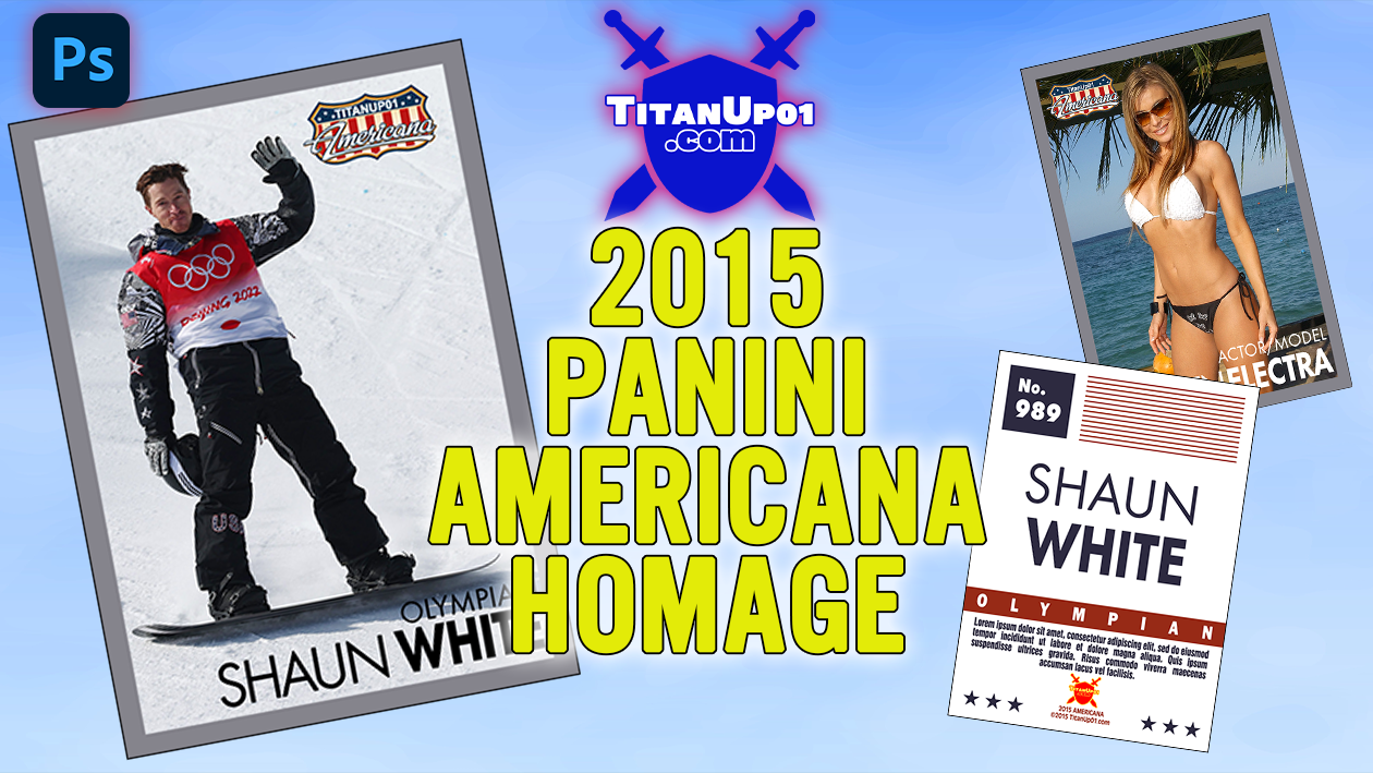 2015 Panini Americana Homage Photoshop PSD Templates