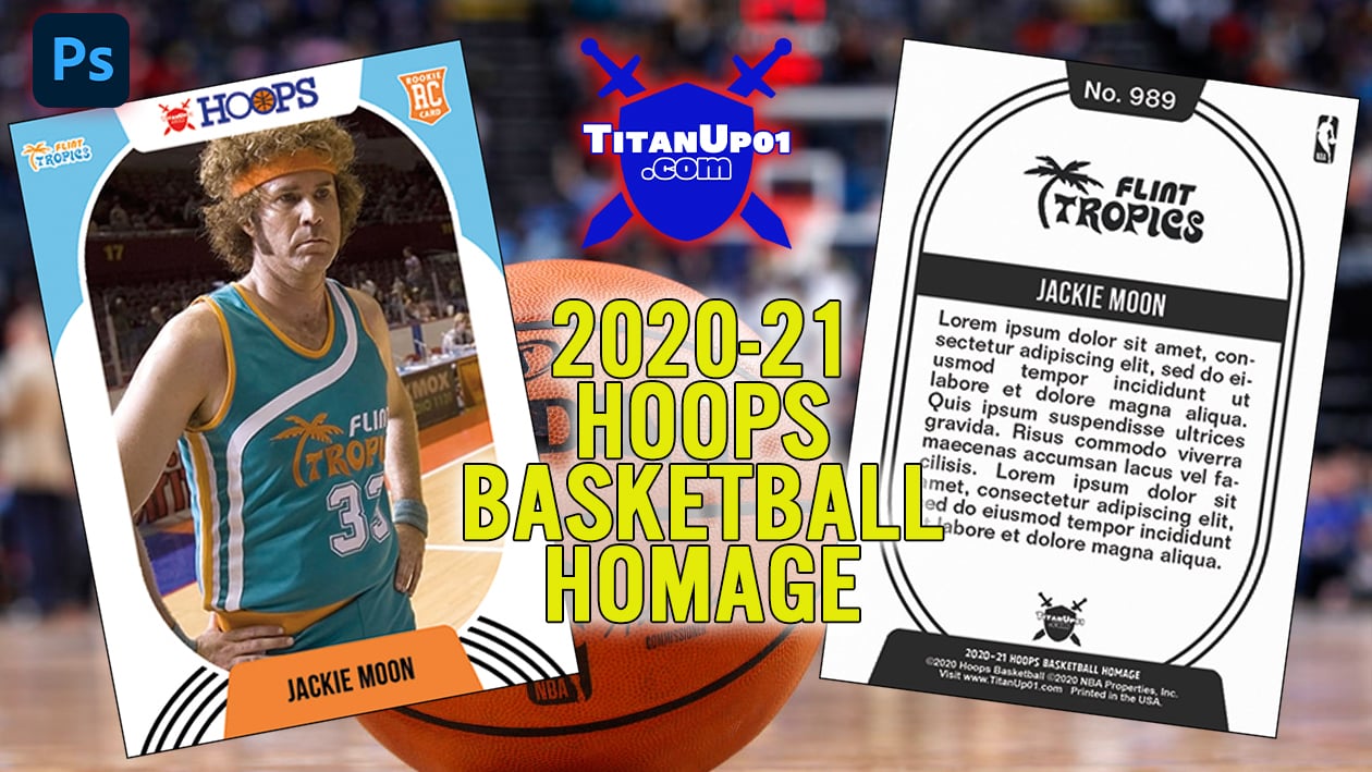 2020-21 Hoops Basketball Homage Photoshop PSD Templates