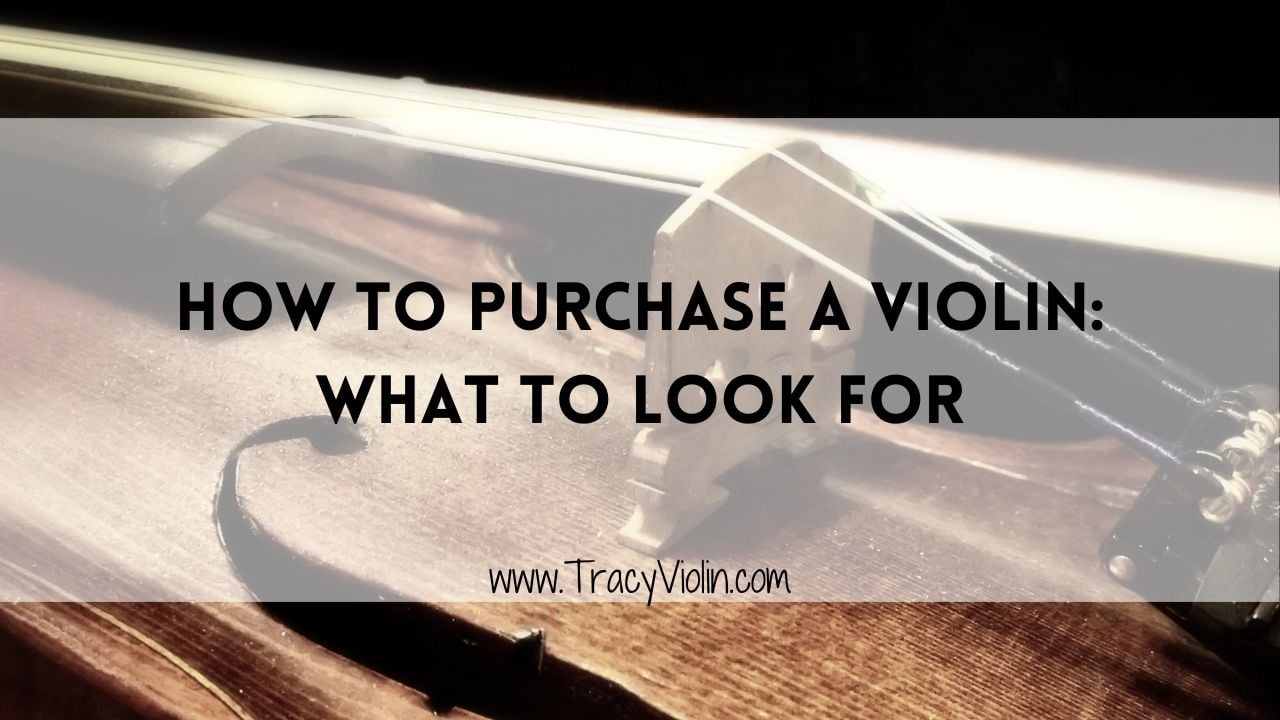 how to purchase a violin: what to look for