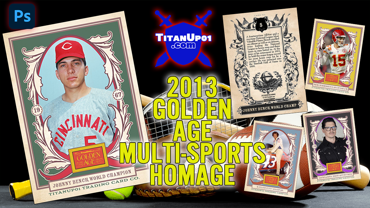 2013 Golden Age Multi-Sports Homage Photoshop PSD Templates