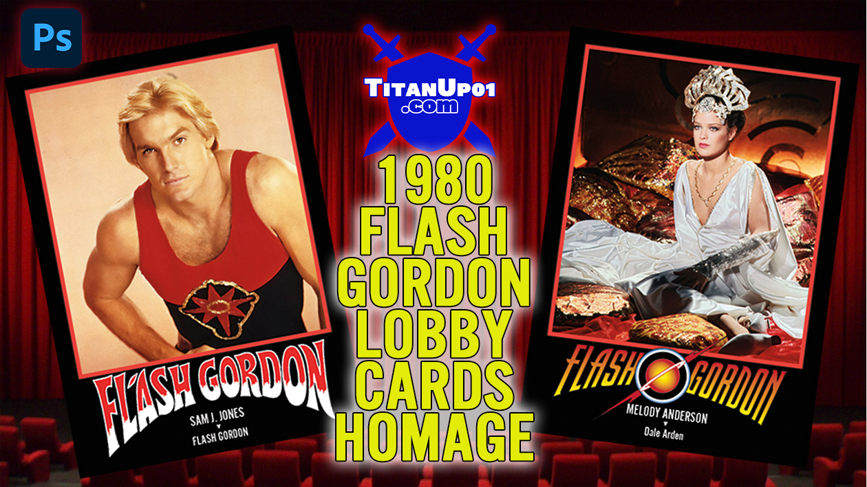 1980 Flash Gordon Lobby Cards Homage Photoshop PSD Template